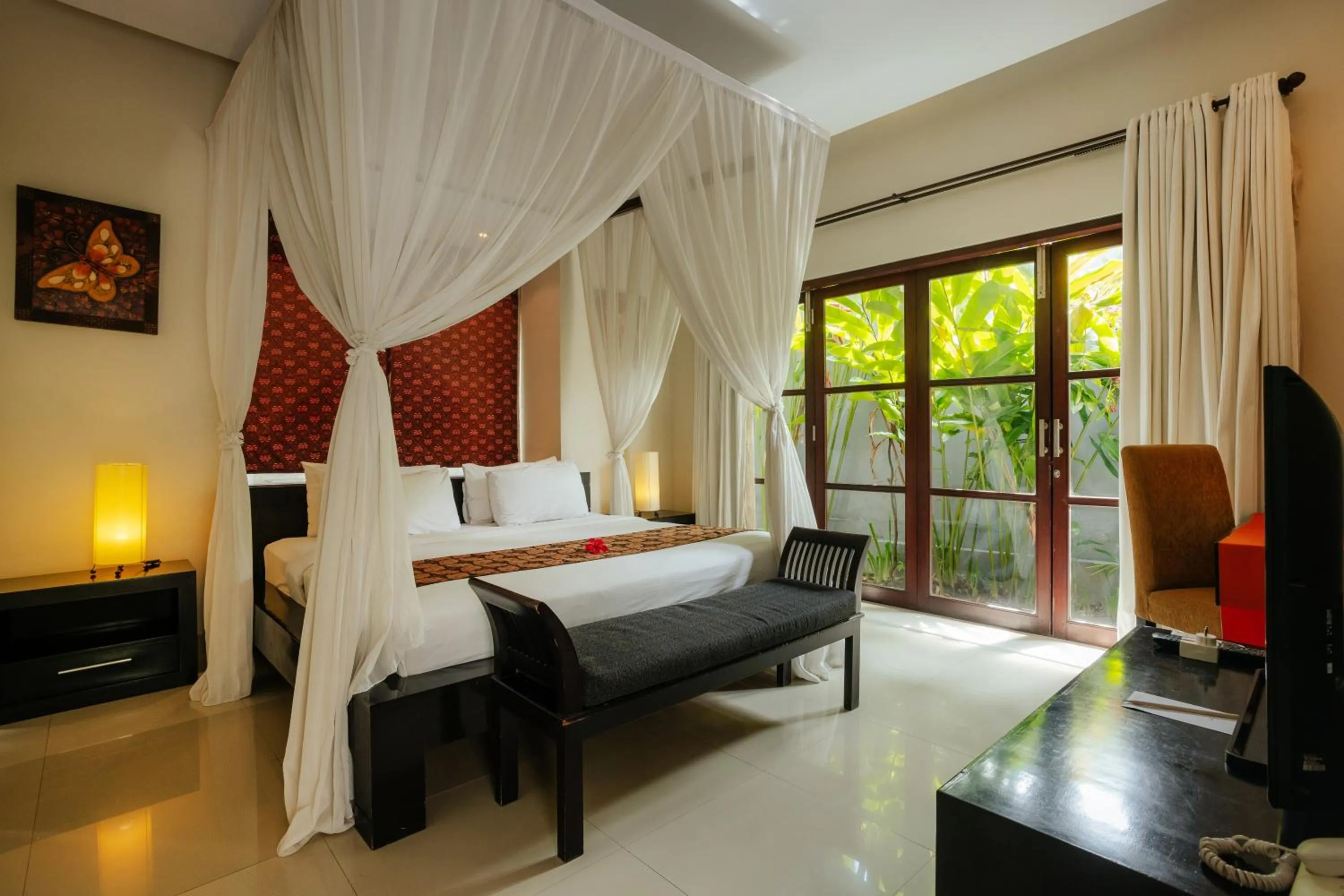 Bed in The Bidadari Villas and Spa Umalas - Seminyak