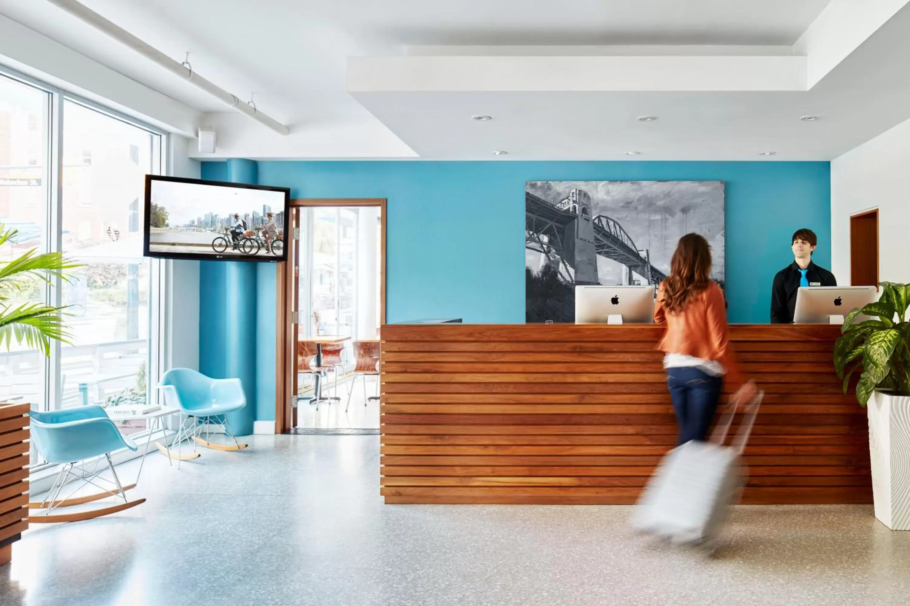 Lobby or reception in The Burrard Lobby or reception in The Burrard