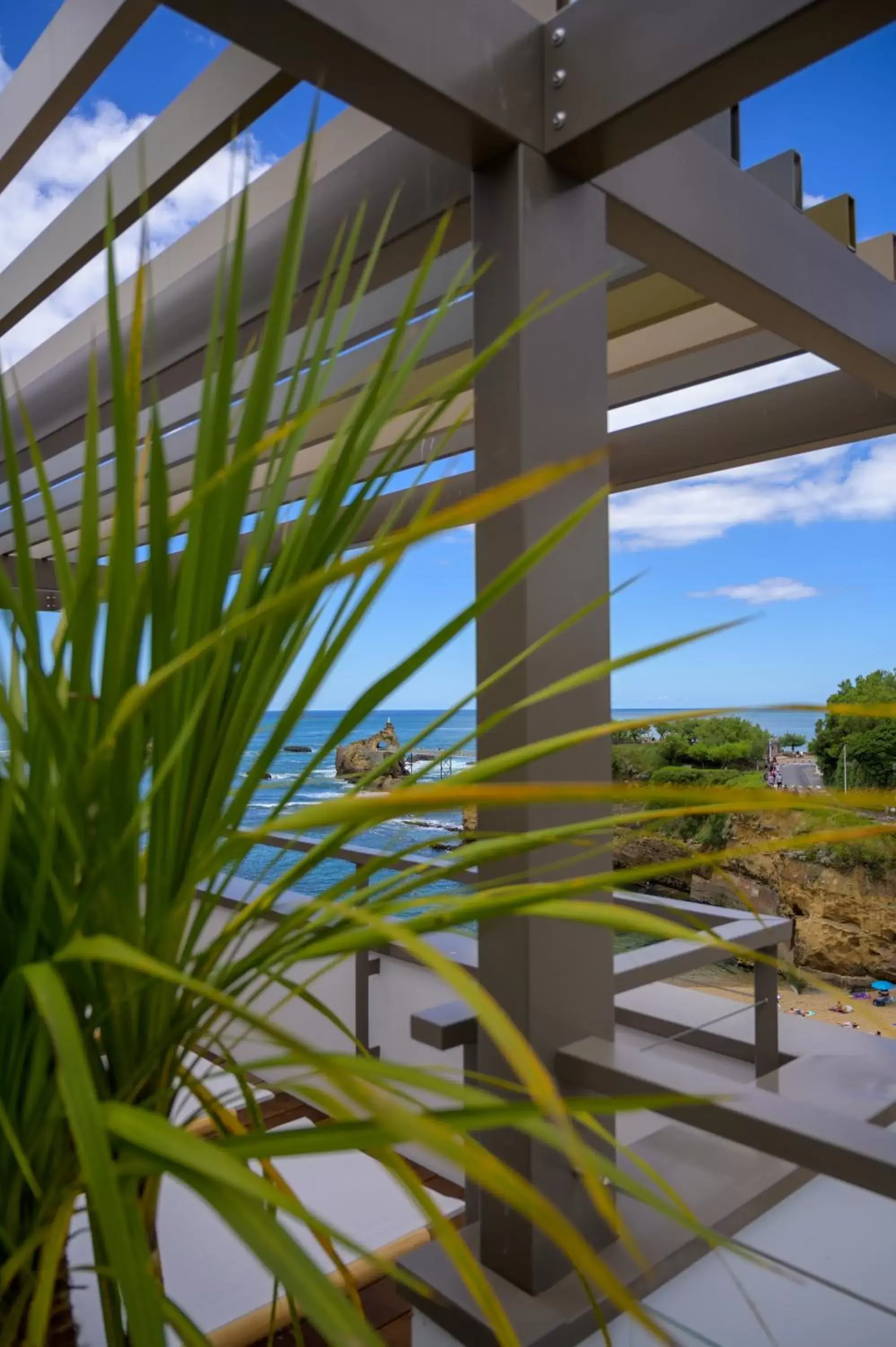 Patio, Balcony/Terrace in Hotel de La Plage - Nouvel Etablissement