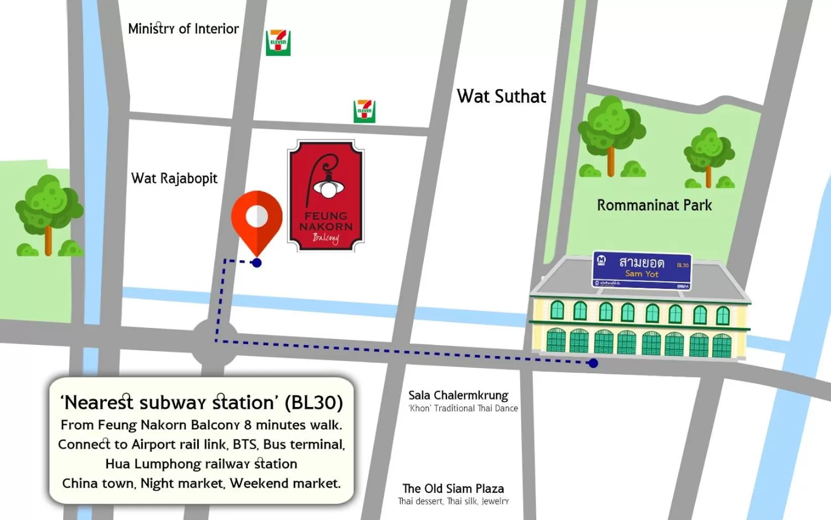 Off site in Feung Nakorn Balcony Rooms and Cafe