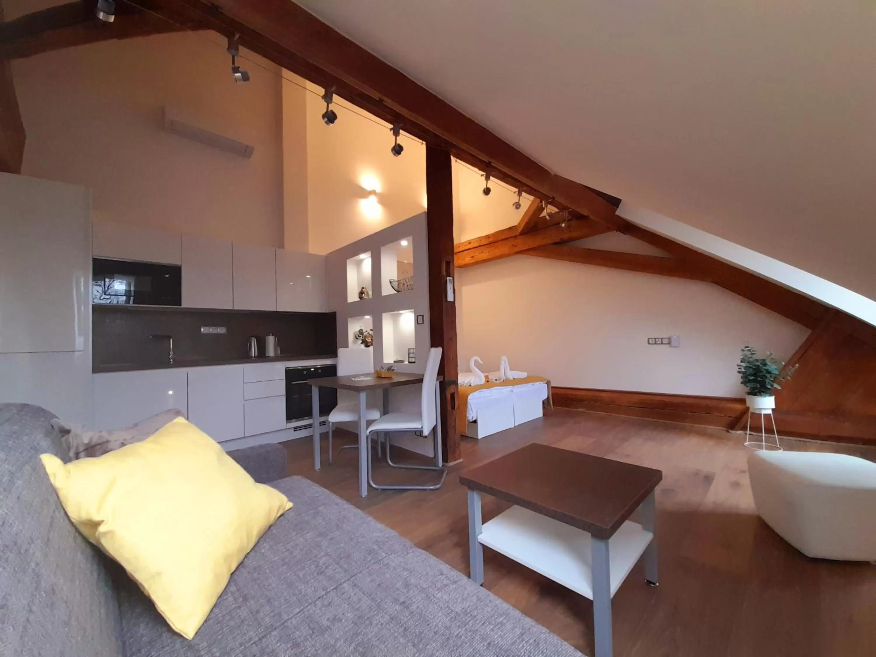 Kitchen or kitchenette in Residence Mariánská