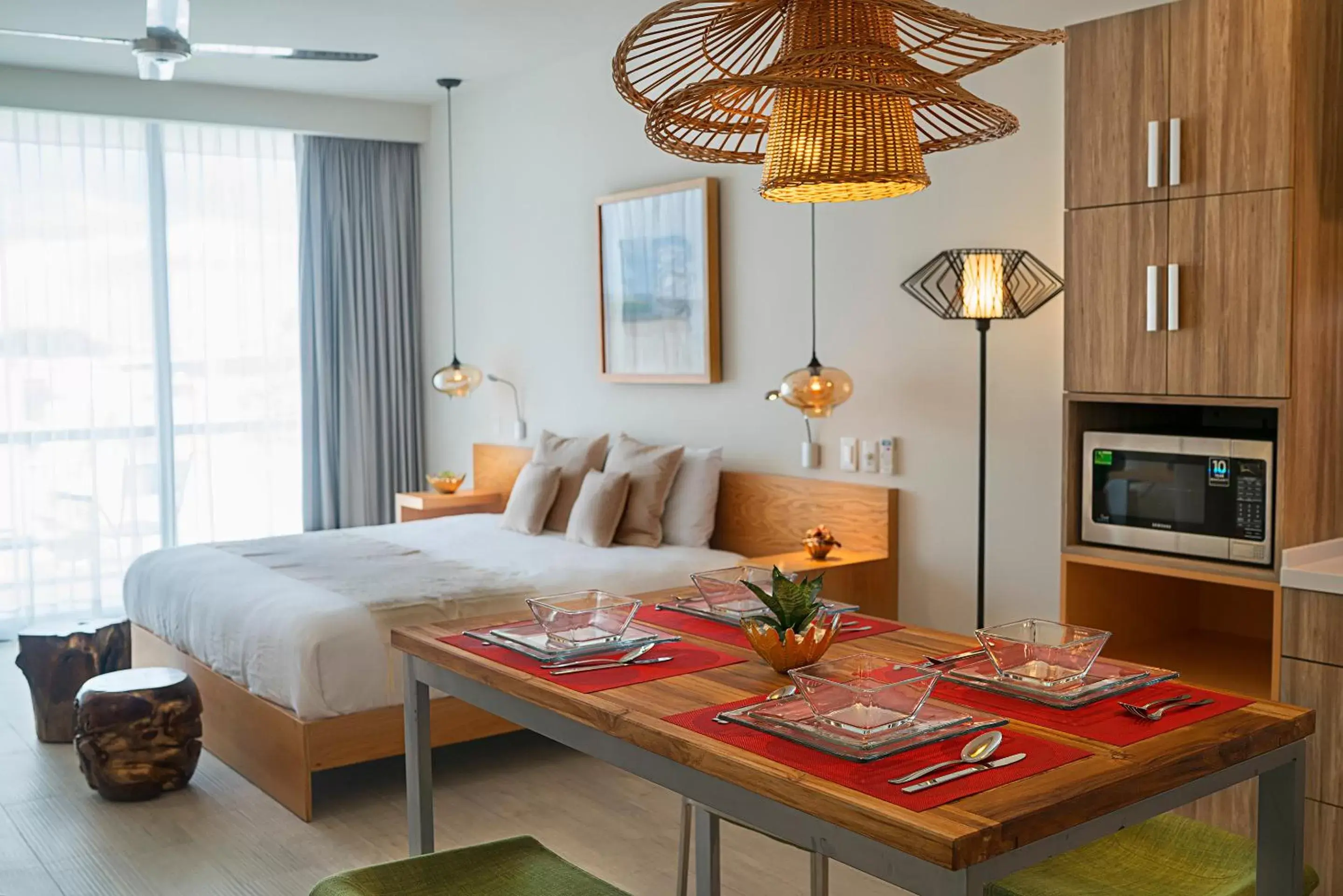 Bedroom in Opal Suites Apartments