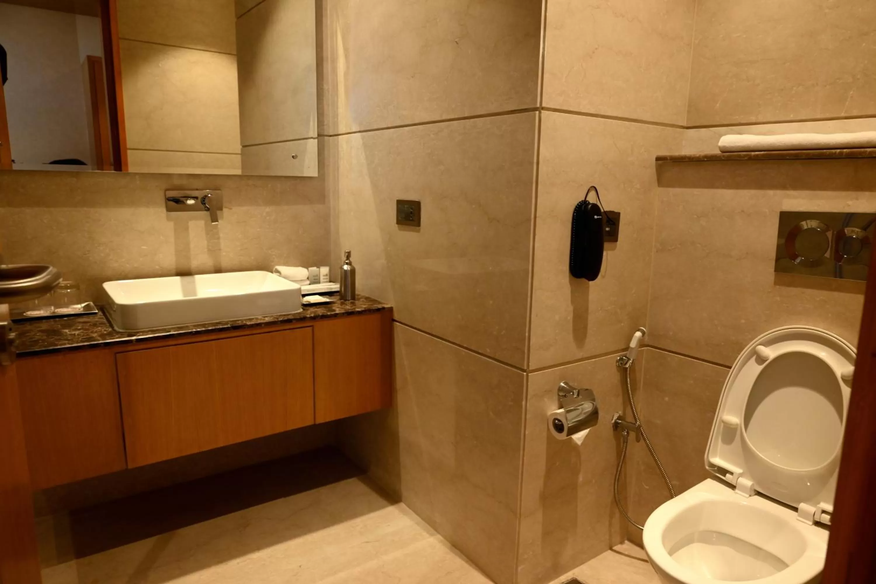 Bathroom in Ramada Plaza by Wyndham Jammu Vijaypur