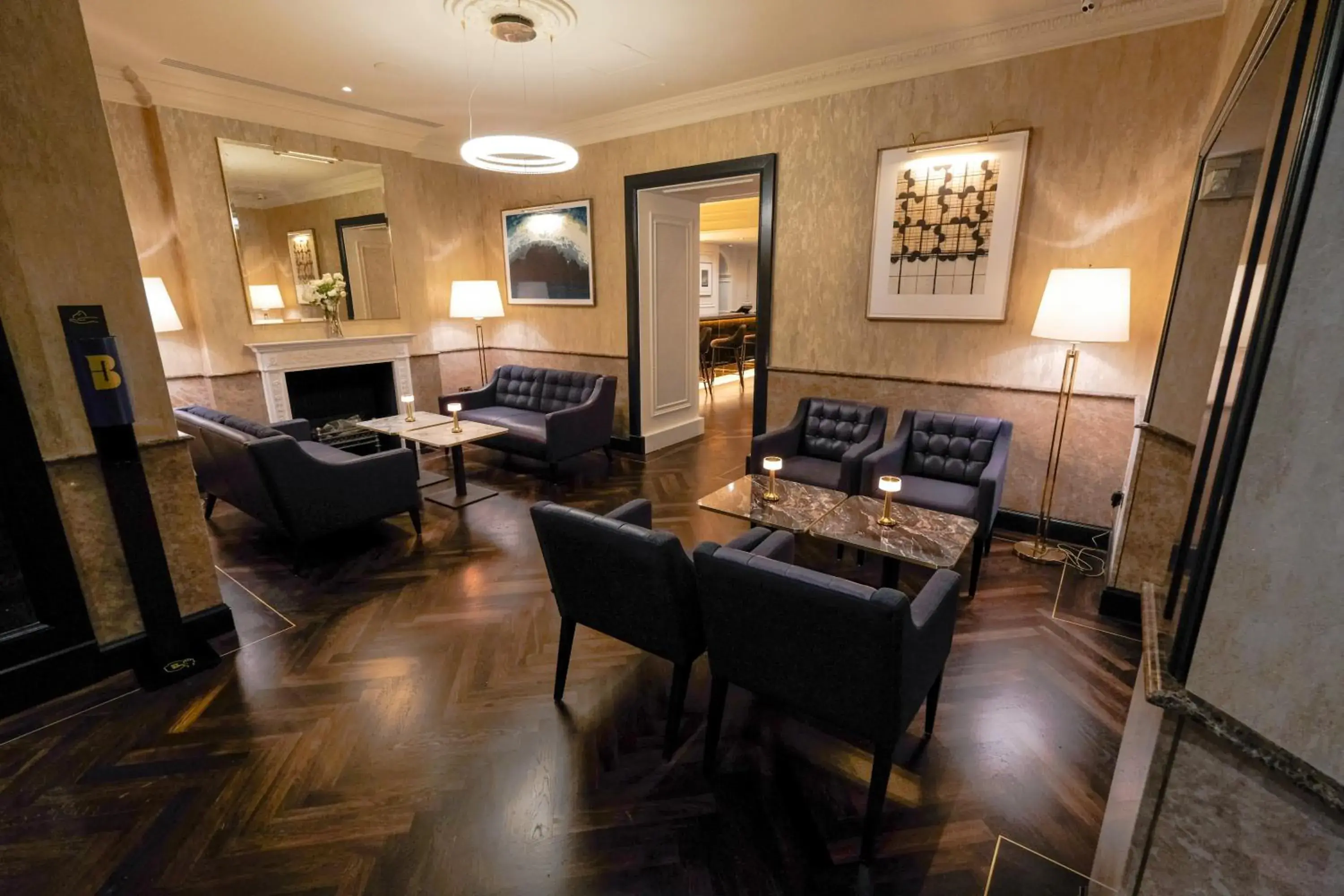 Lobby or reception, Restaurant/Places to Eat in Belvedere Hotel Parnell Square