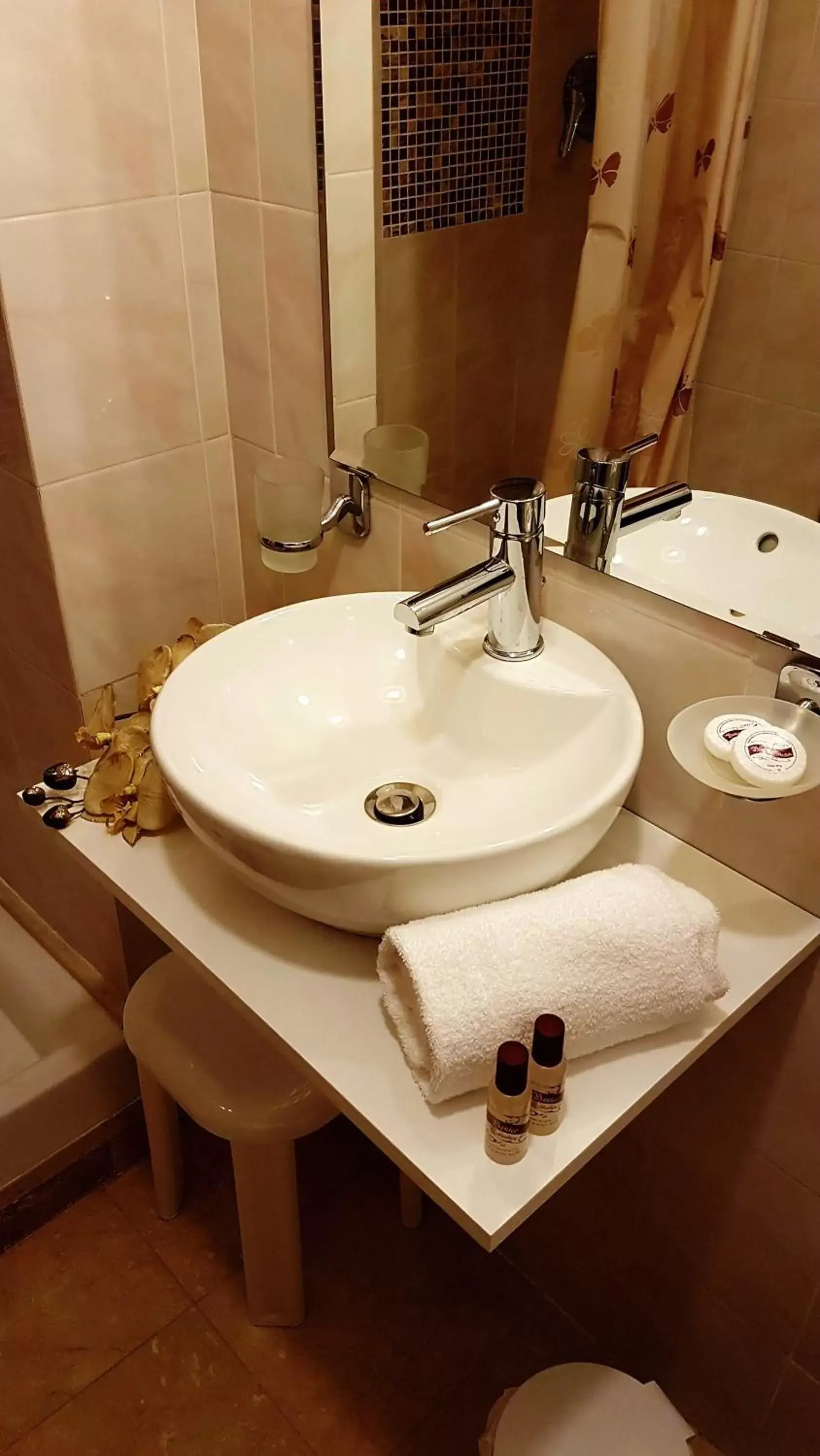 Decorative detail, Bathroom in Hotel San Gallo