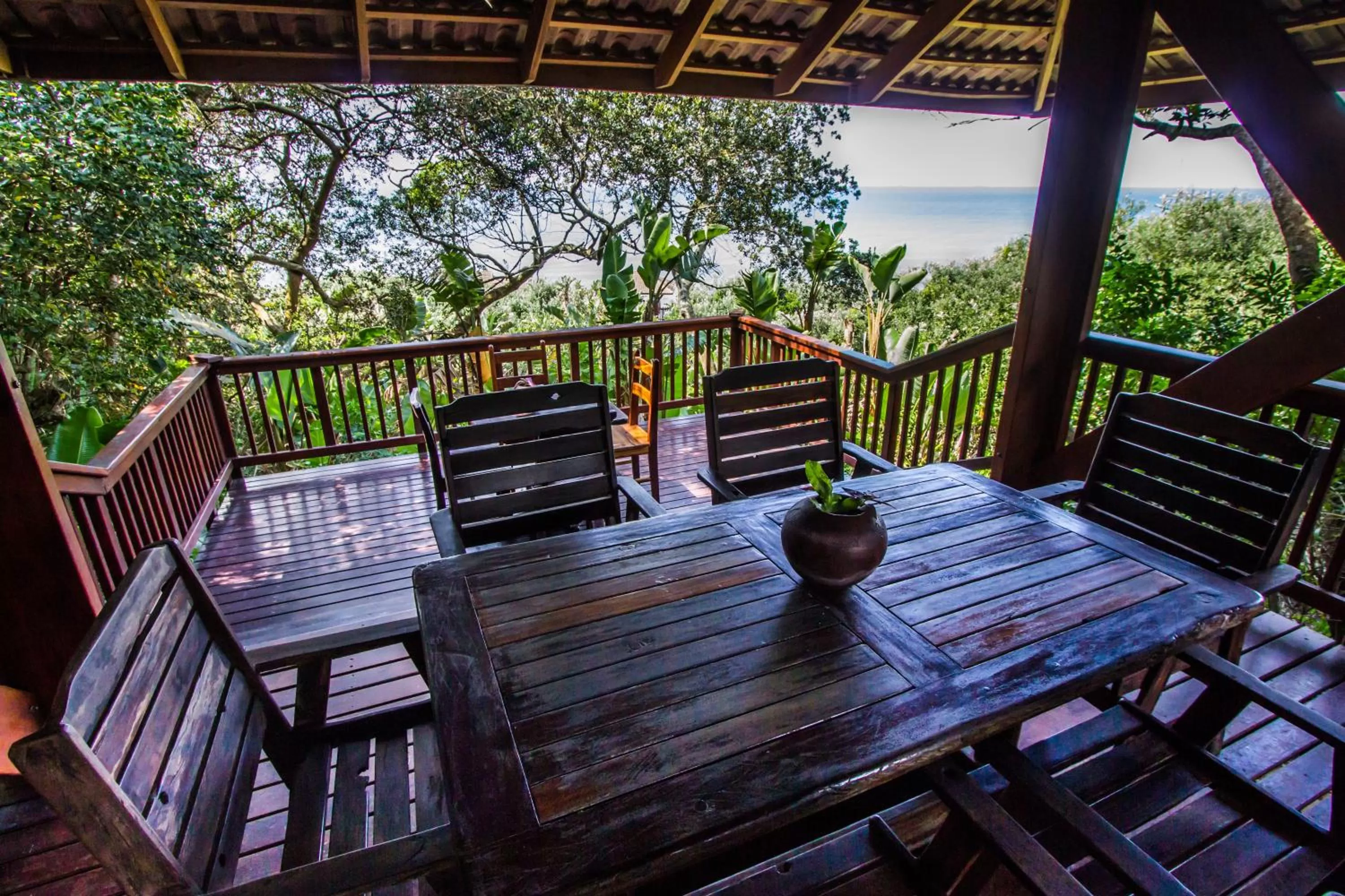 Balcony/Terrace in Imvubu Lodge