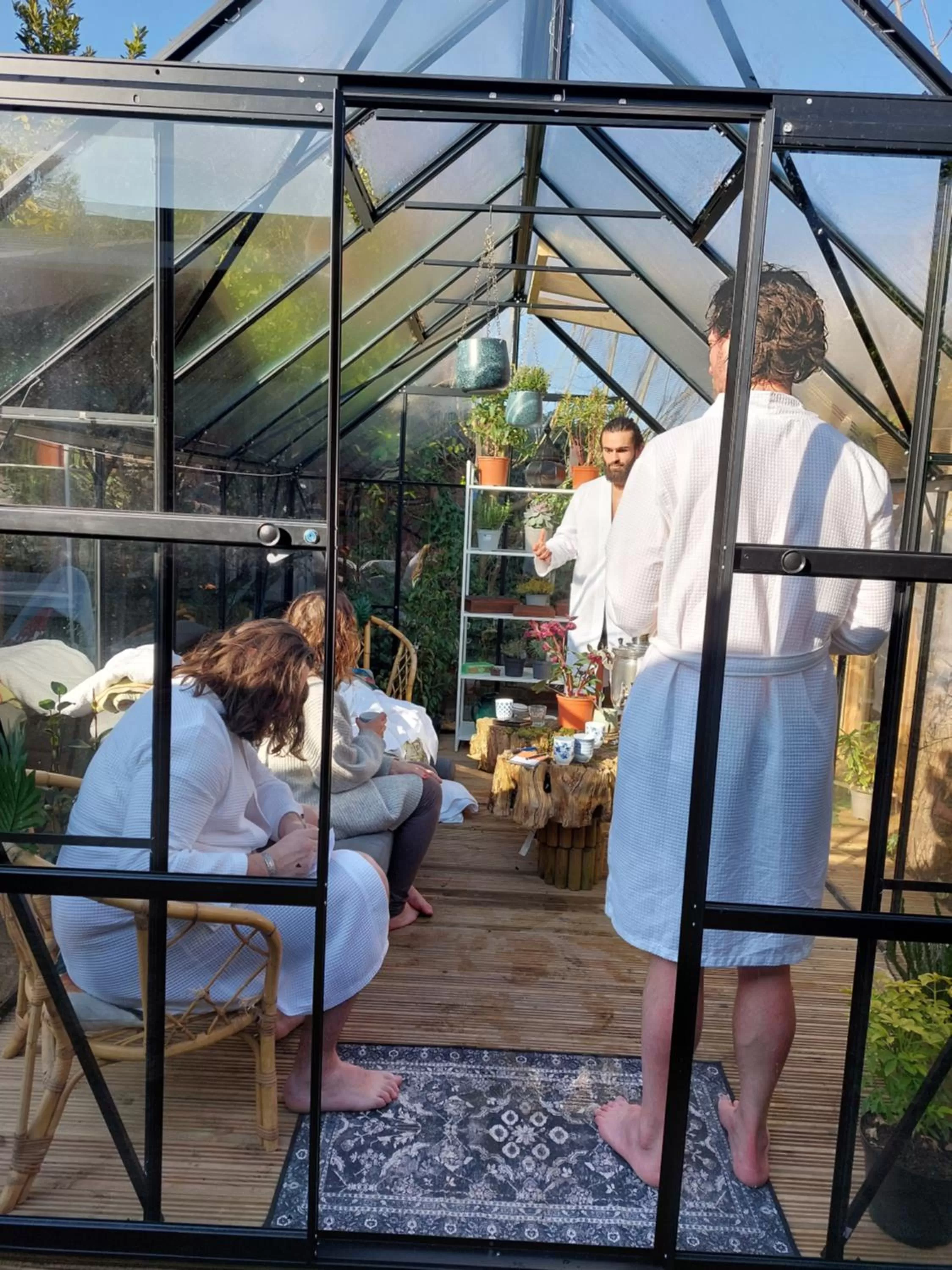 Sauna in Pilgrims of the Goddess