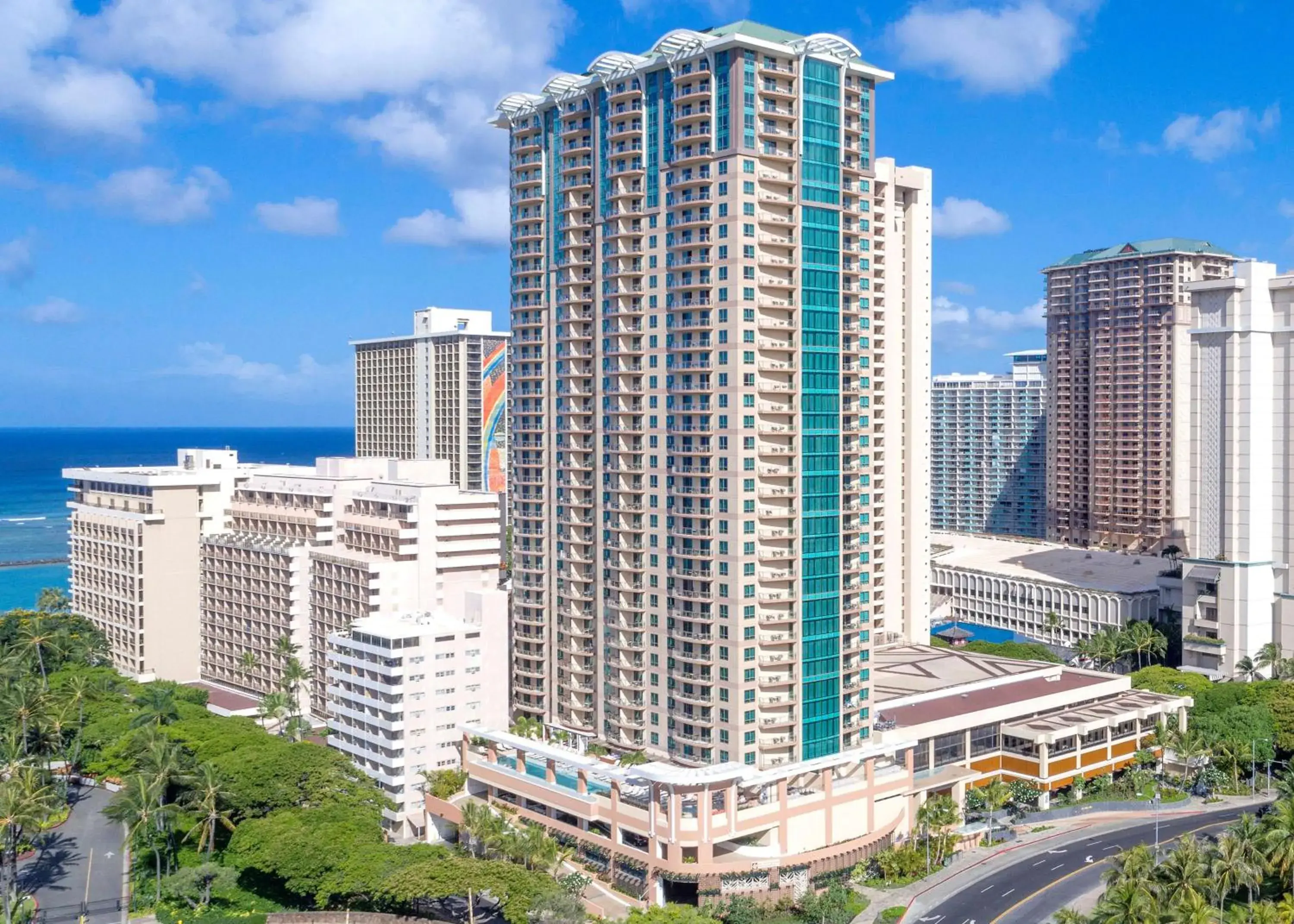 Property building in Hilton Grand Vacation Club The Grand Islander Waikiki Honolulu