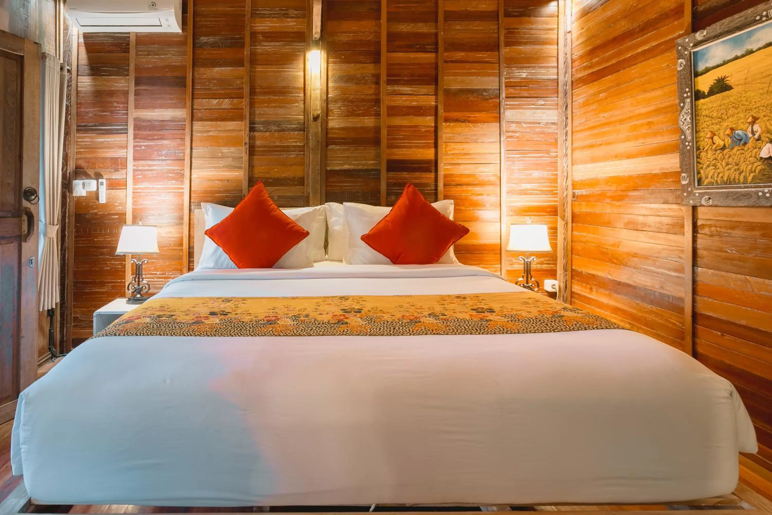 Bed in Nauna Villa Ubud