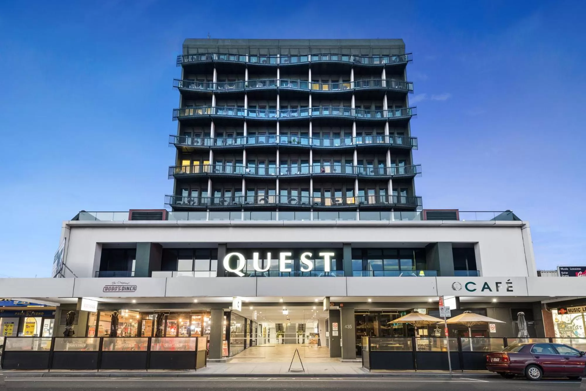 Facade/entrance in Quest Frankston on the Bay