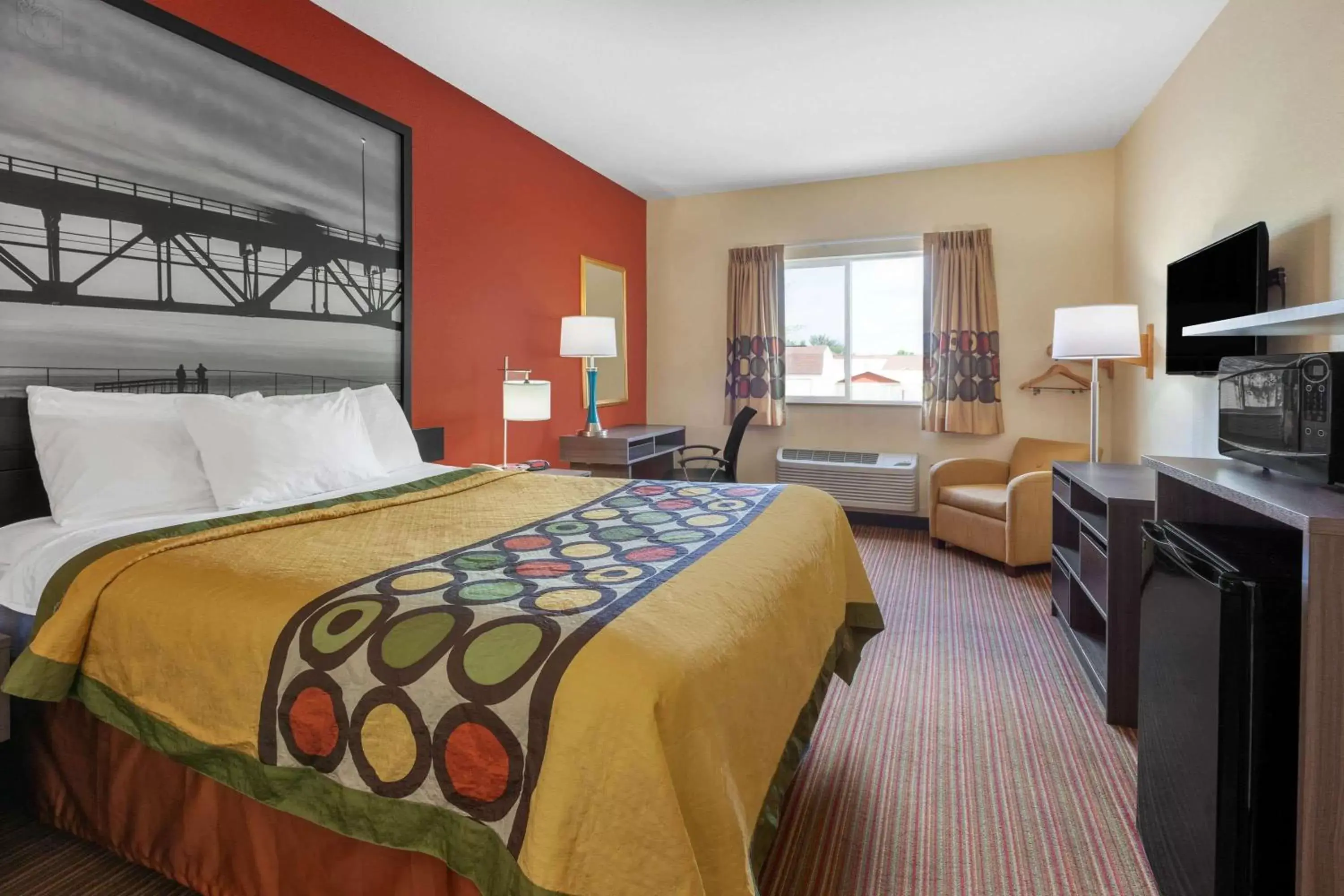 Photo of the whole room in Super 8 by Wyndham Big Rapids