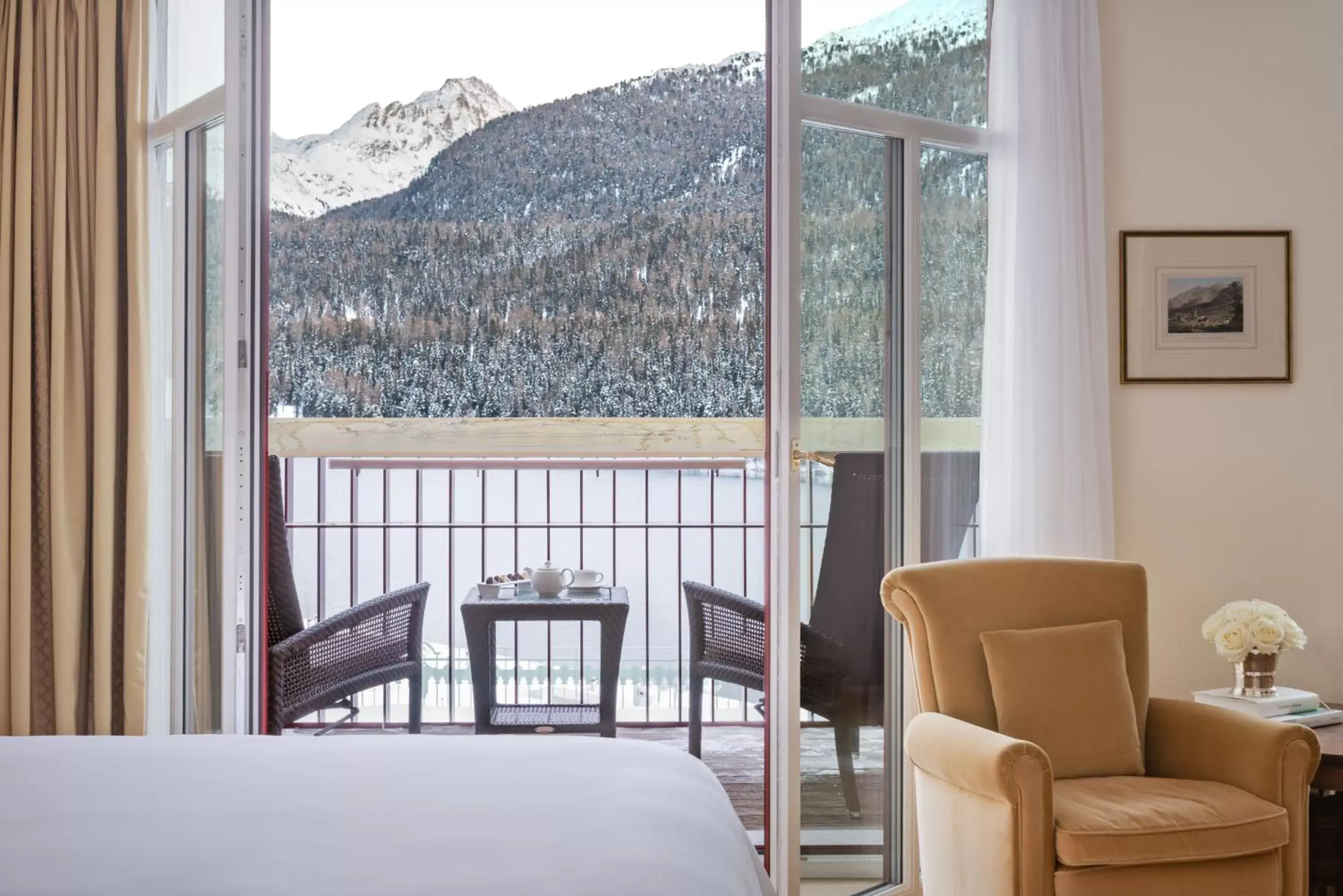Balcony/Terrace in Badrutt's Palace Hotel St Moritz