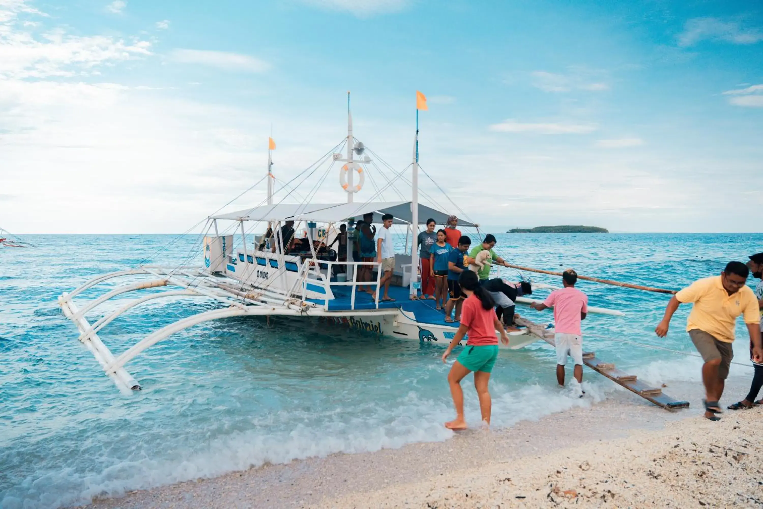 People, Beach in Island Front - Bangcogon Resort and Restaurant