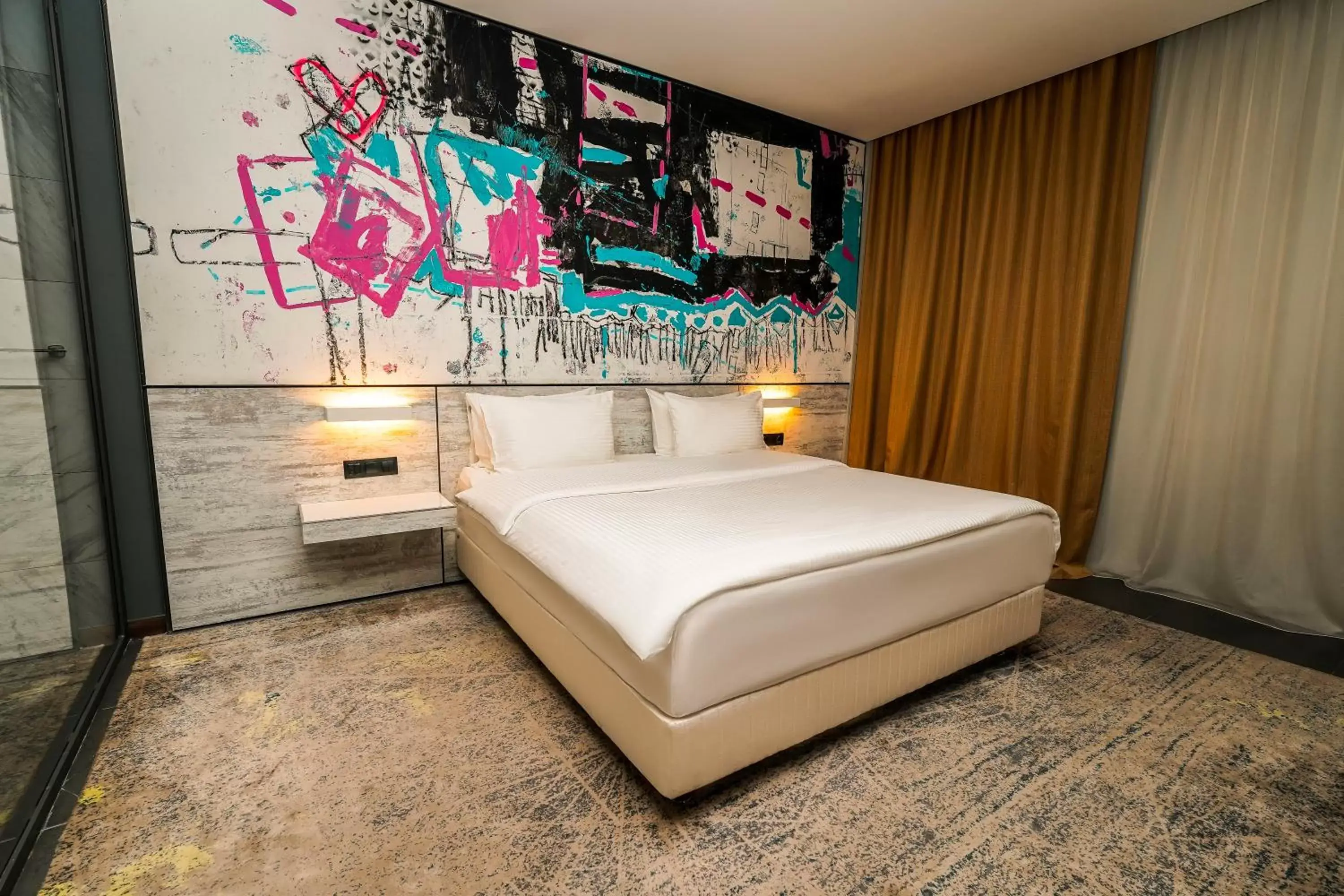 Bed in Messier 53 Hotel Yerevan Bed in Messier 53 Hotel Yerevan