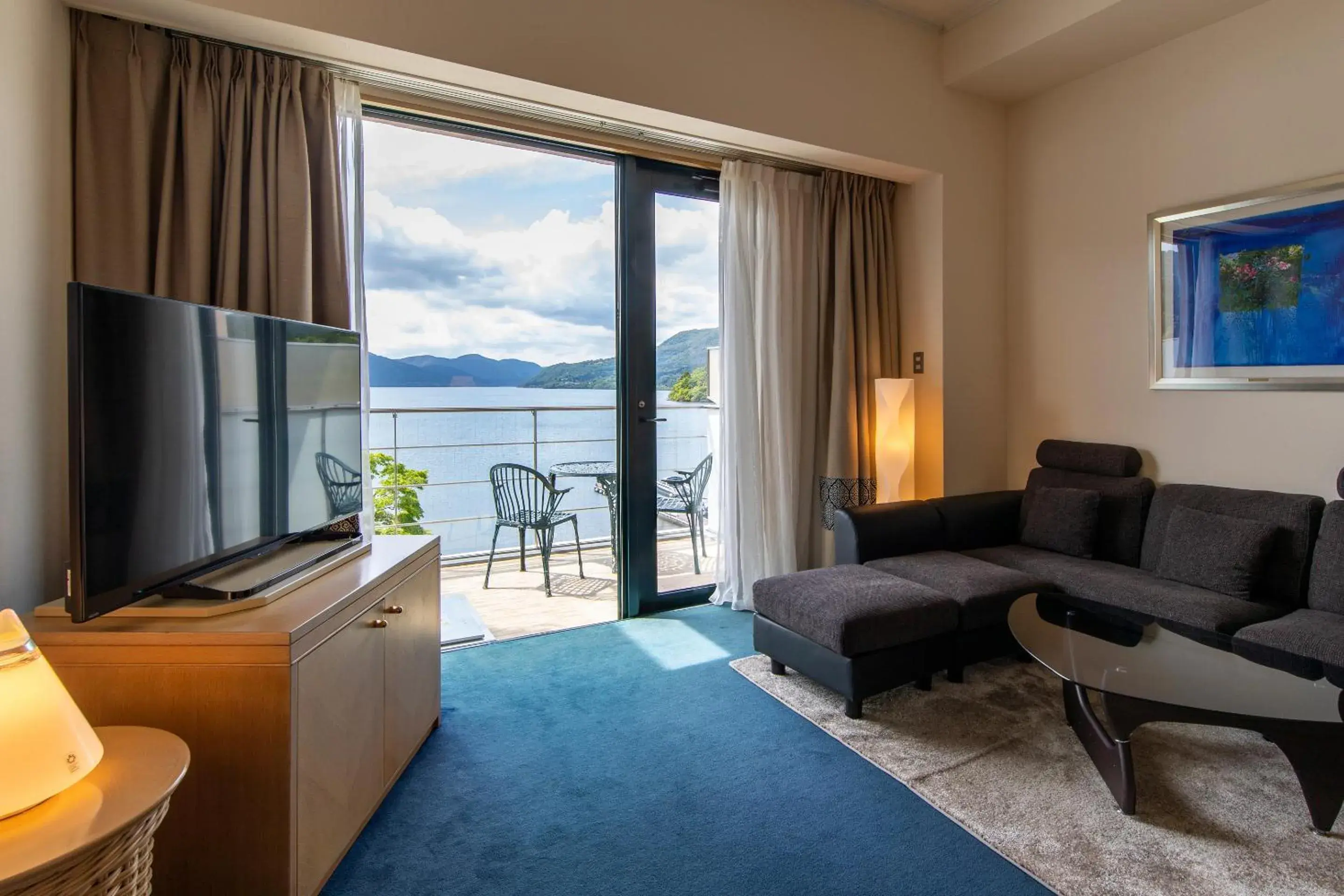 View (from property/room), Seating Area in Hakone Hotel