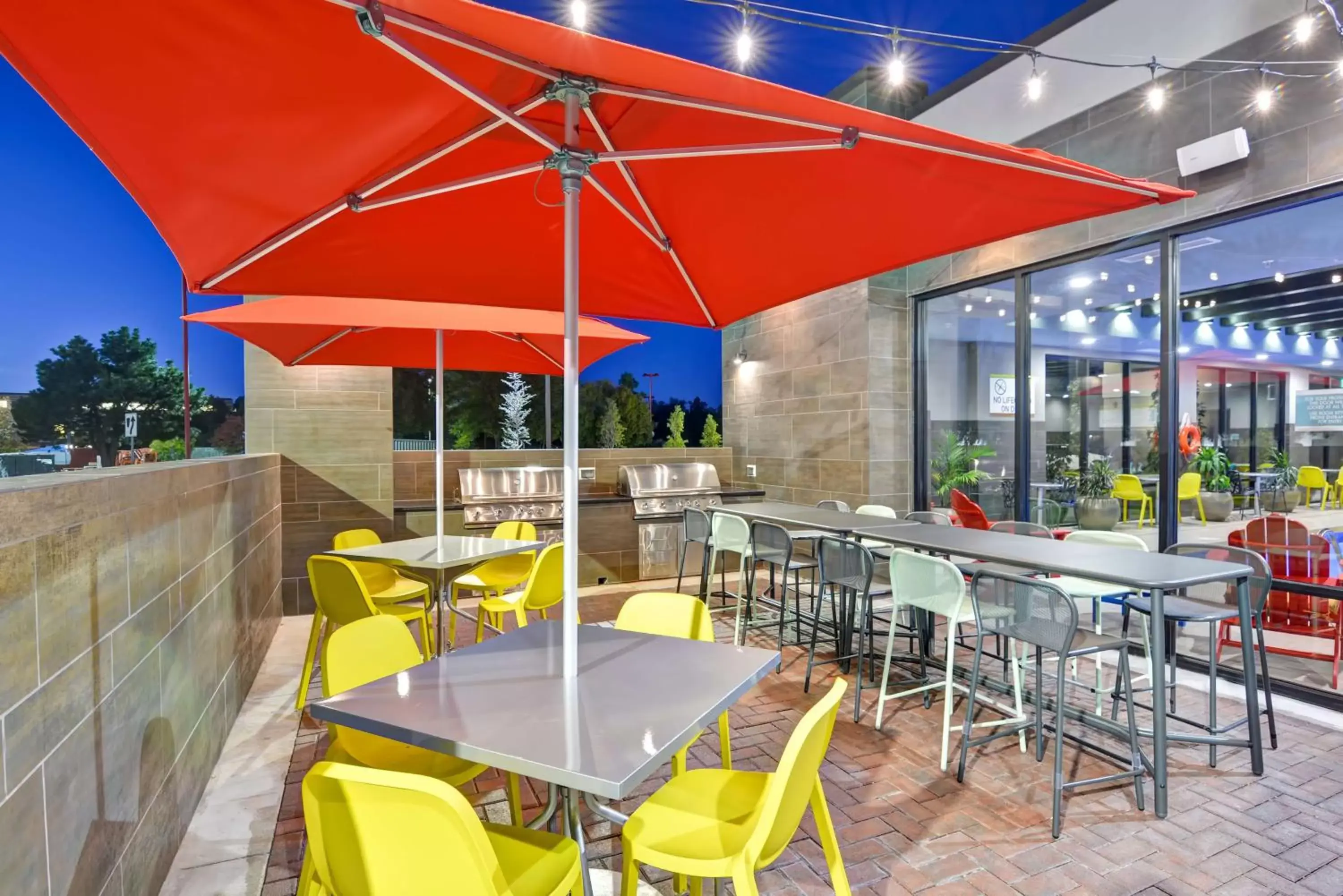 Patio, Restaurant/Places to Eat in Home2 Suites by Hilton OKC Midwest City Tinker AFB