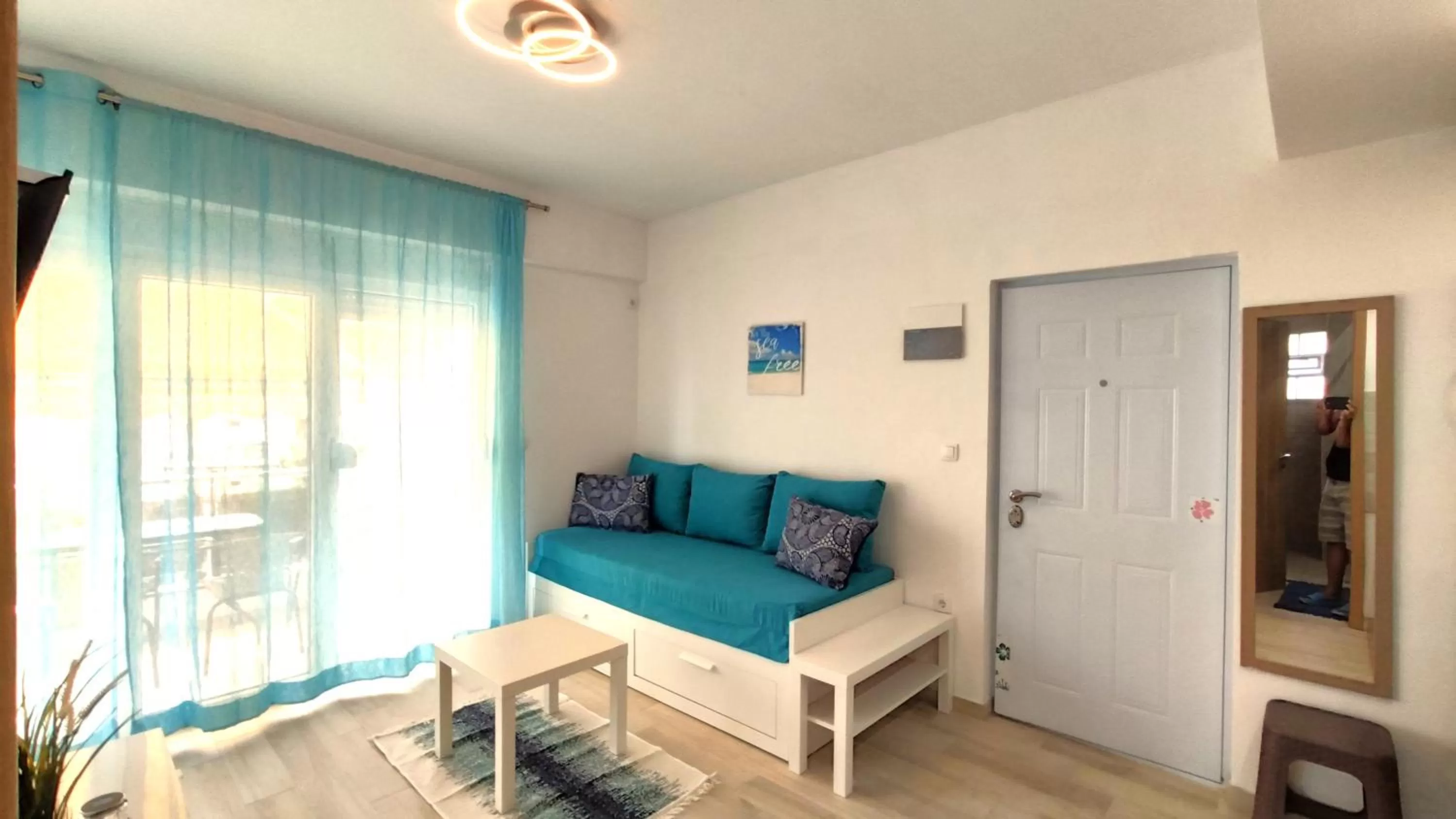 Living room, Seating Area in Sea Star Apartments Kallikratia