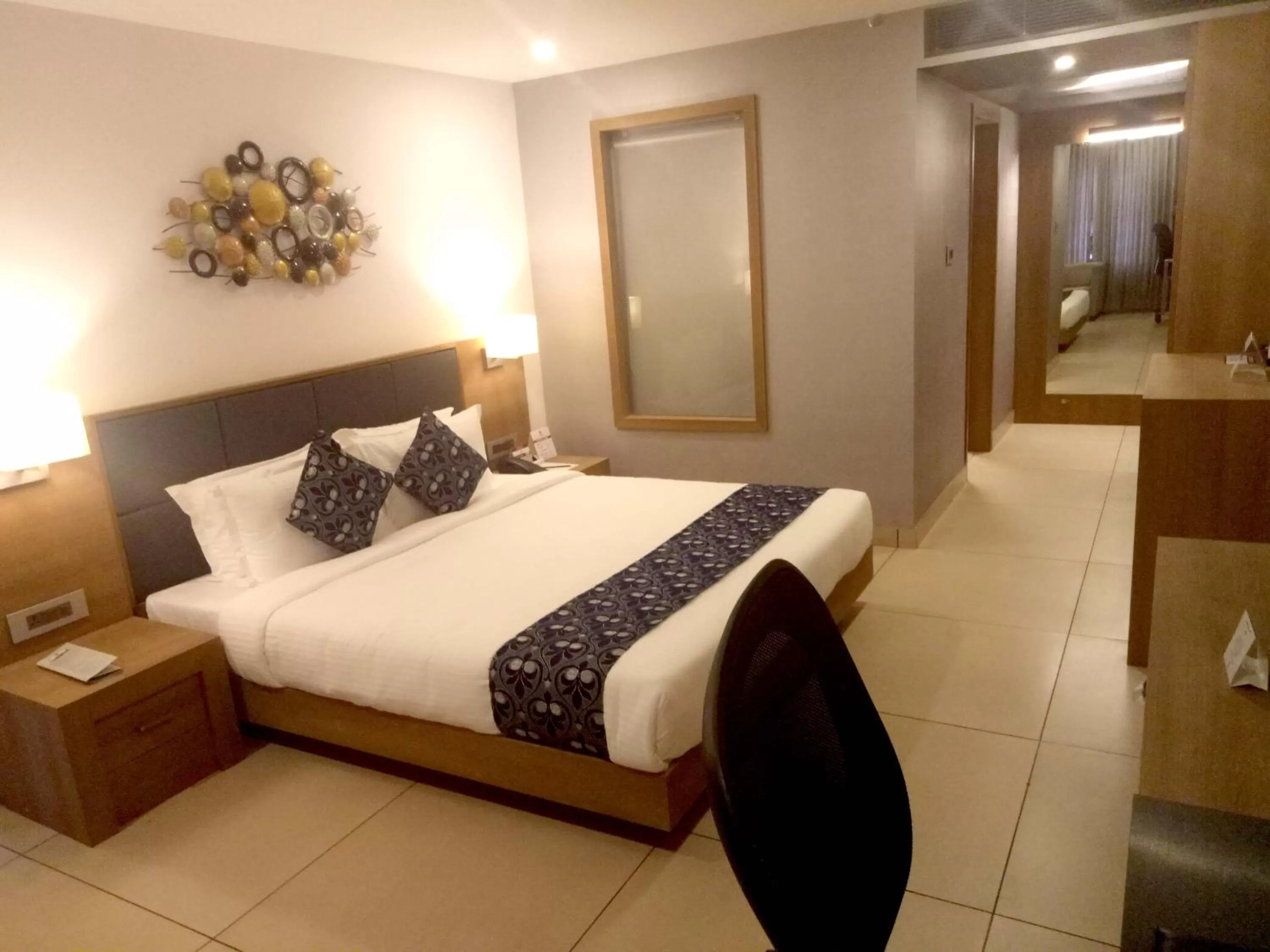 Bed in HOTEL SAVITHRI