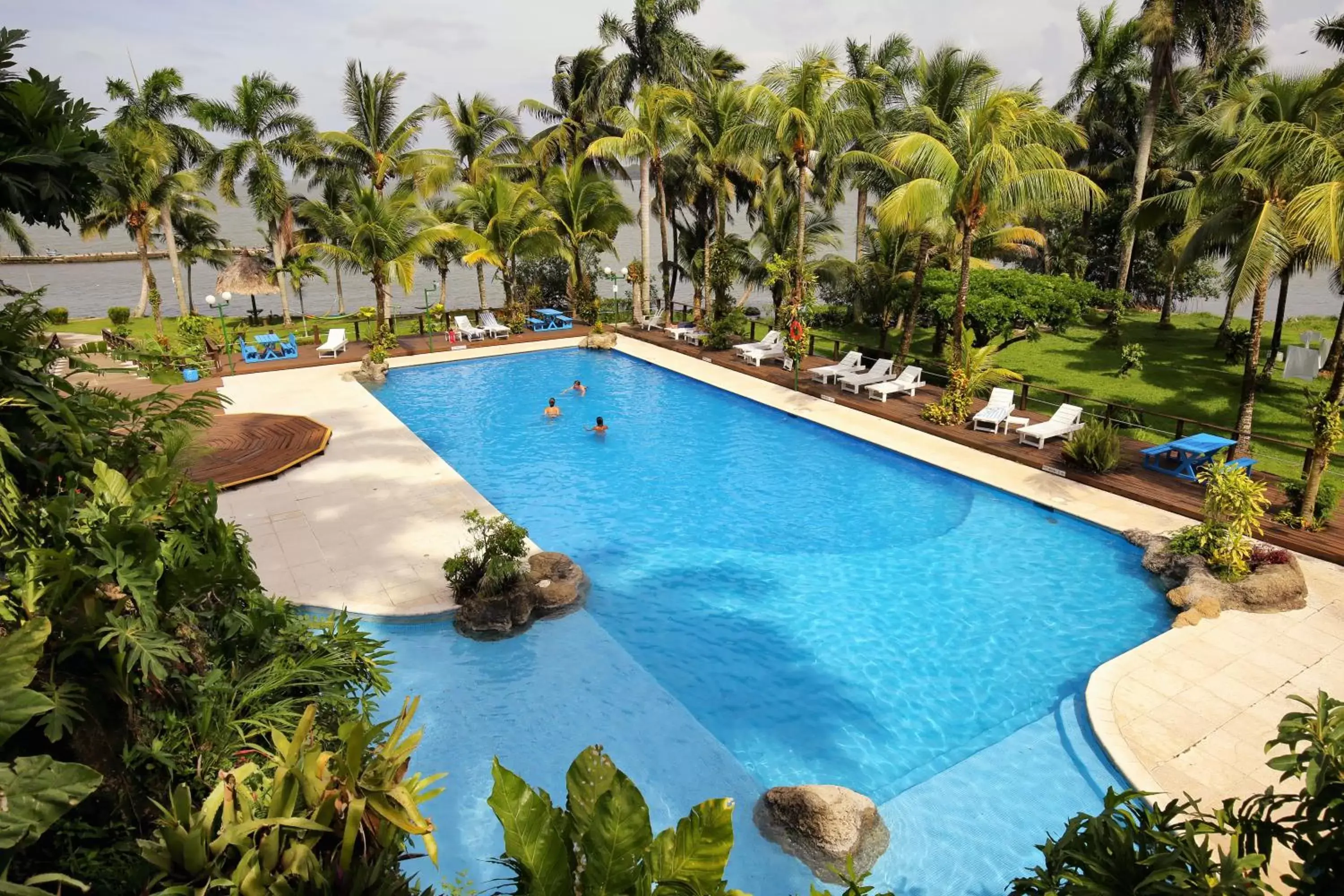 Pool View in Villa Caribe