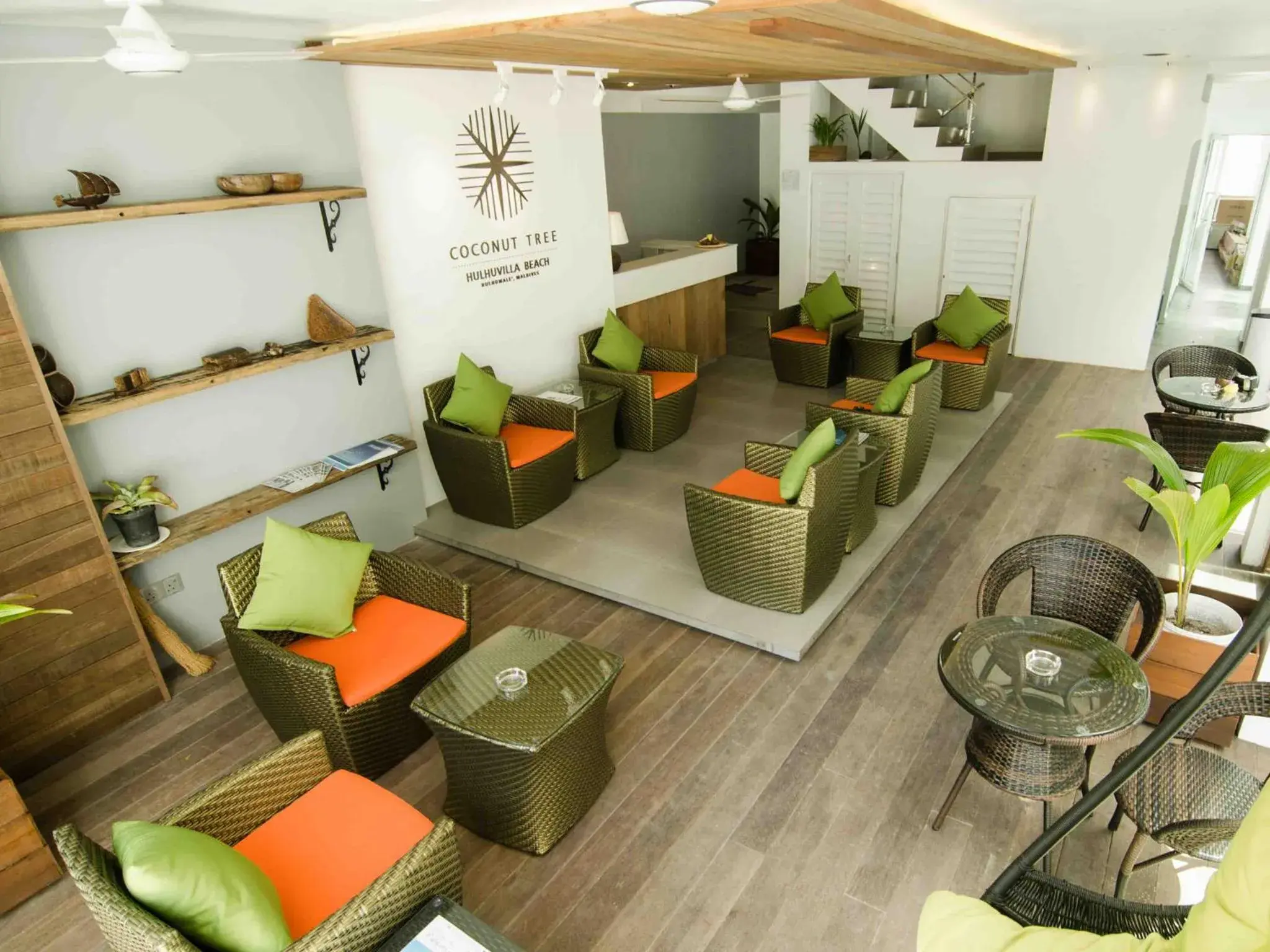 Communal lounge/ TV room in Coconut Tree Hulhuvilla Beach