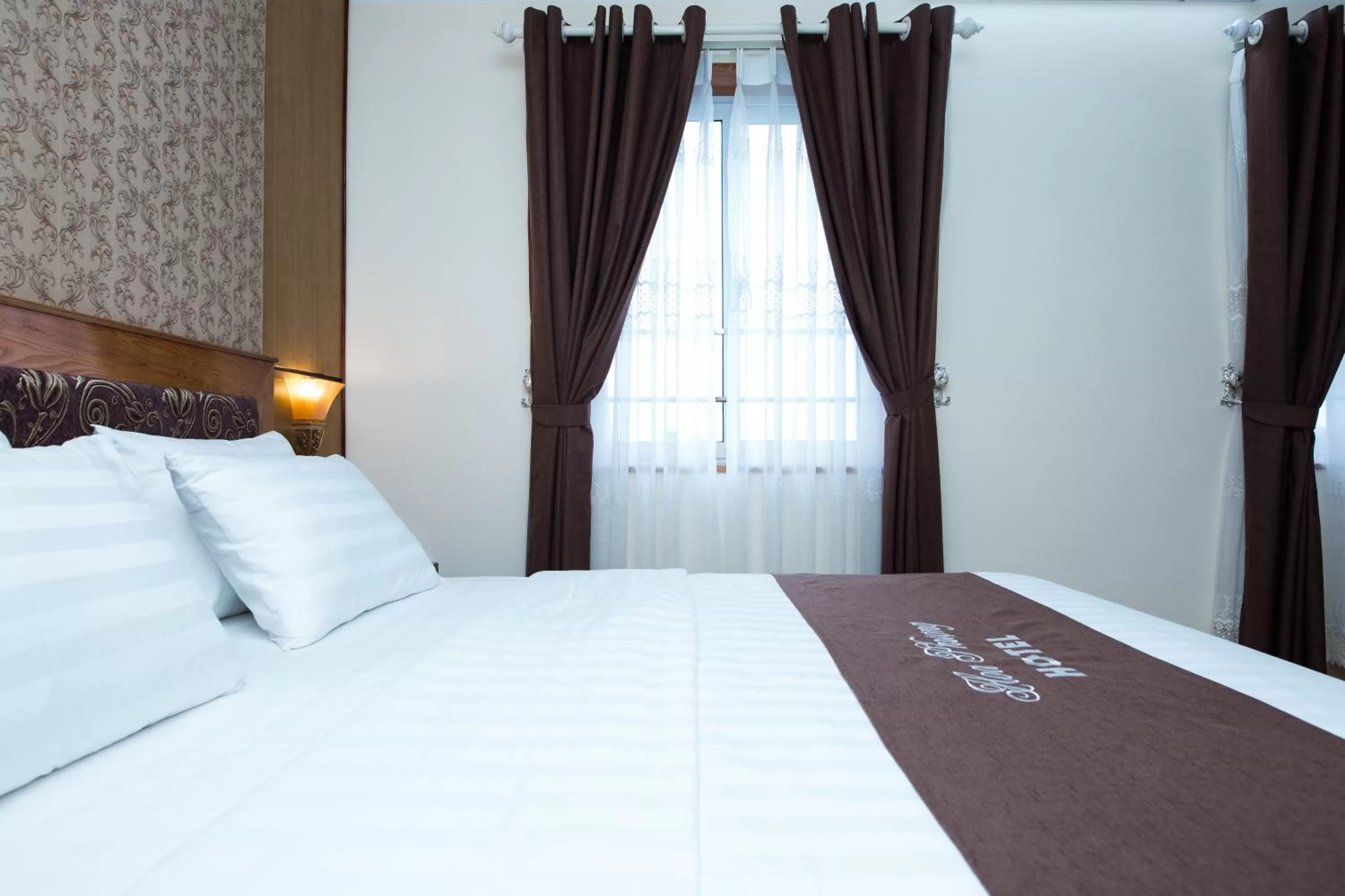 Bed in Hoa Phuong Hotel