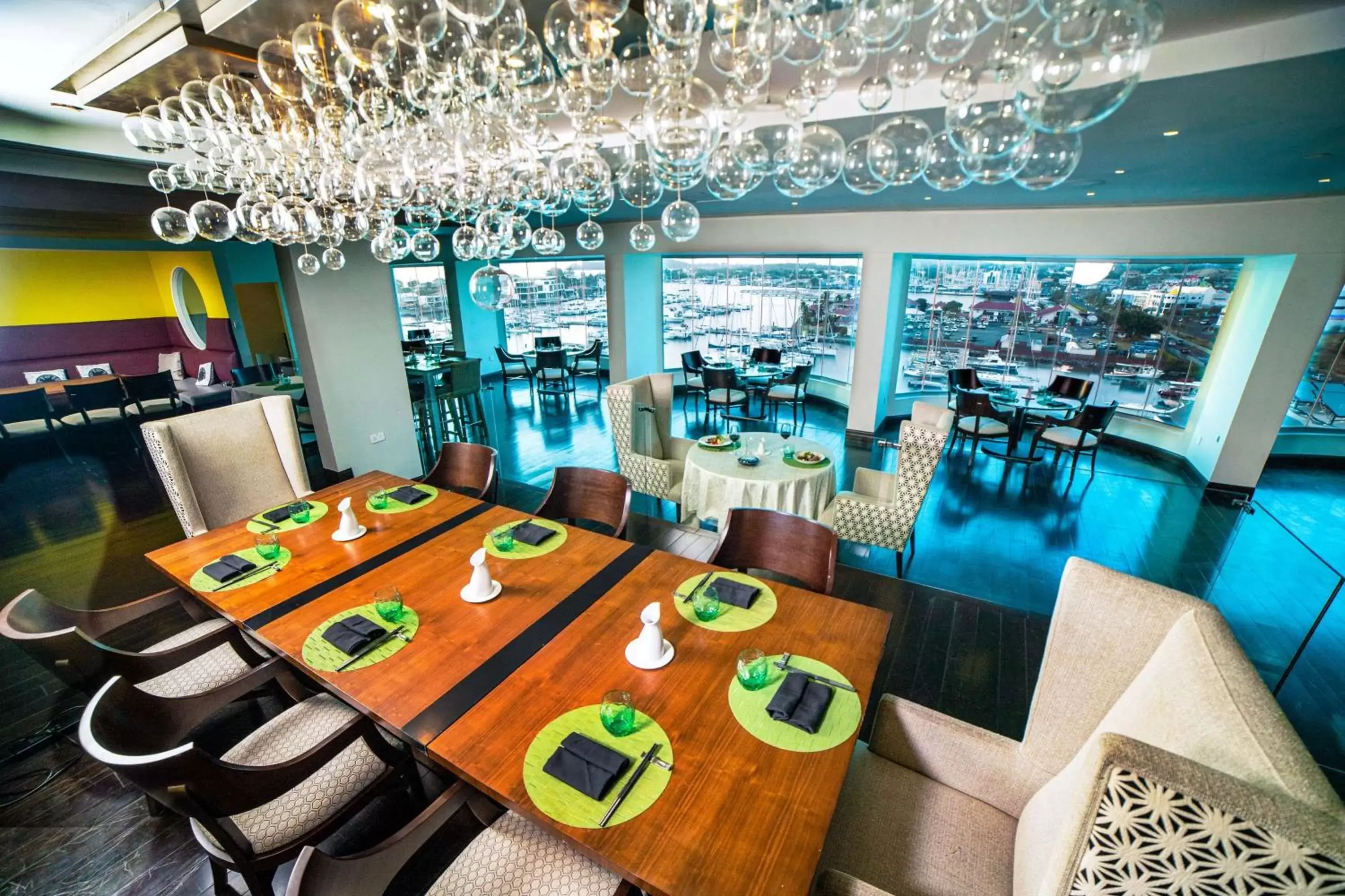 Dining area, Restaurant/Places to Eat in Harbor Club St Lucia, Curio Collection by Hilton