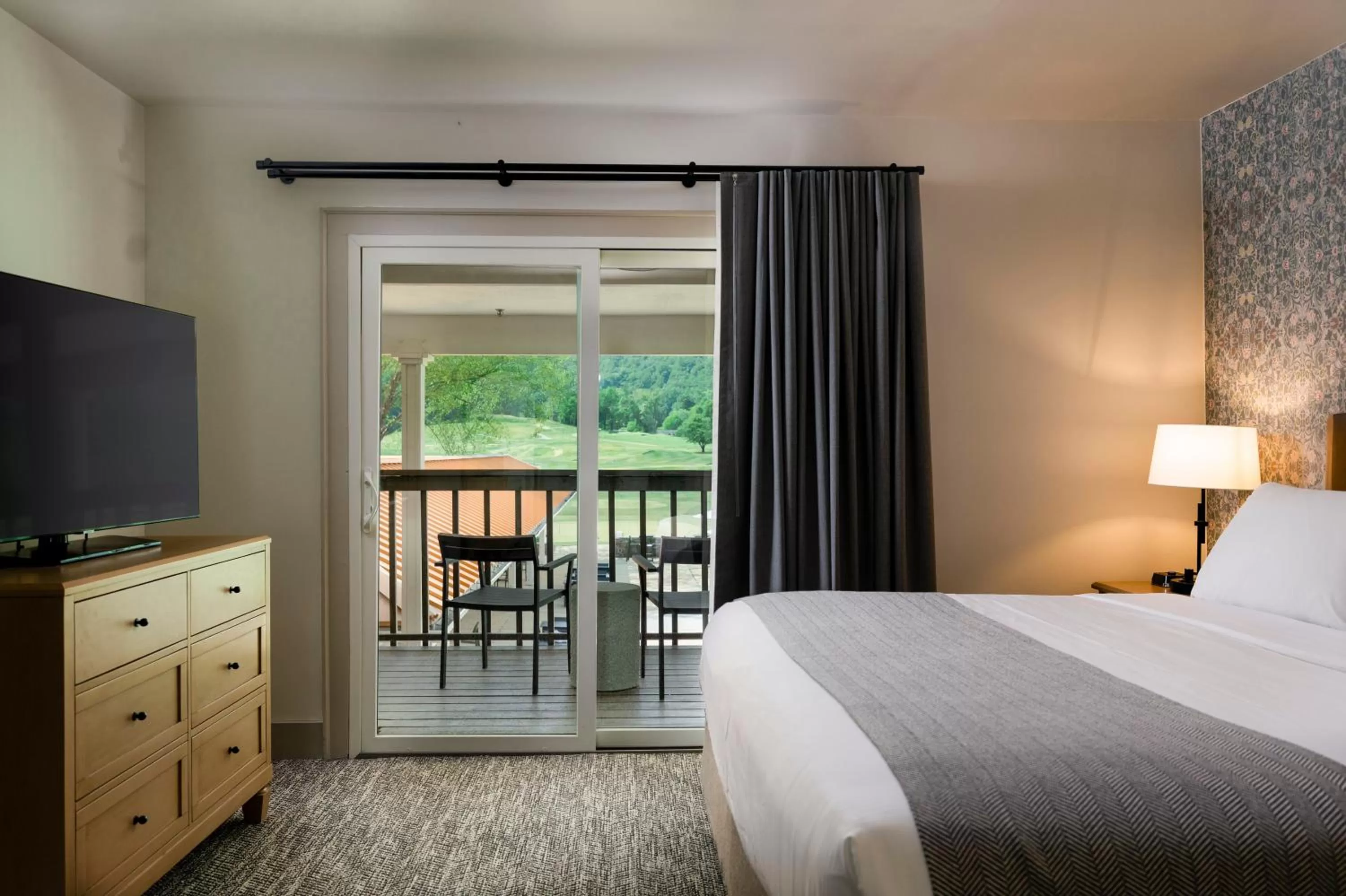 View (from property/room), Bed in Waynesville Inn & Golf Club, Trademark Collection by Wyndham
