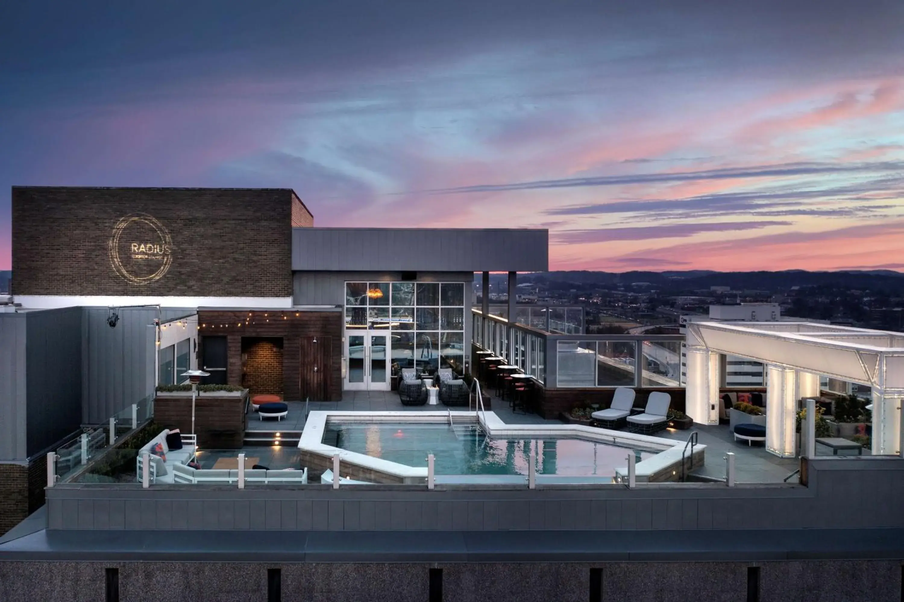 Pool view in Embassy Suites By Hilton Knoxville Downtown