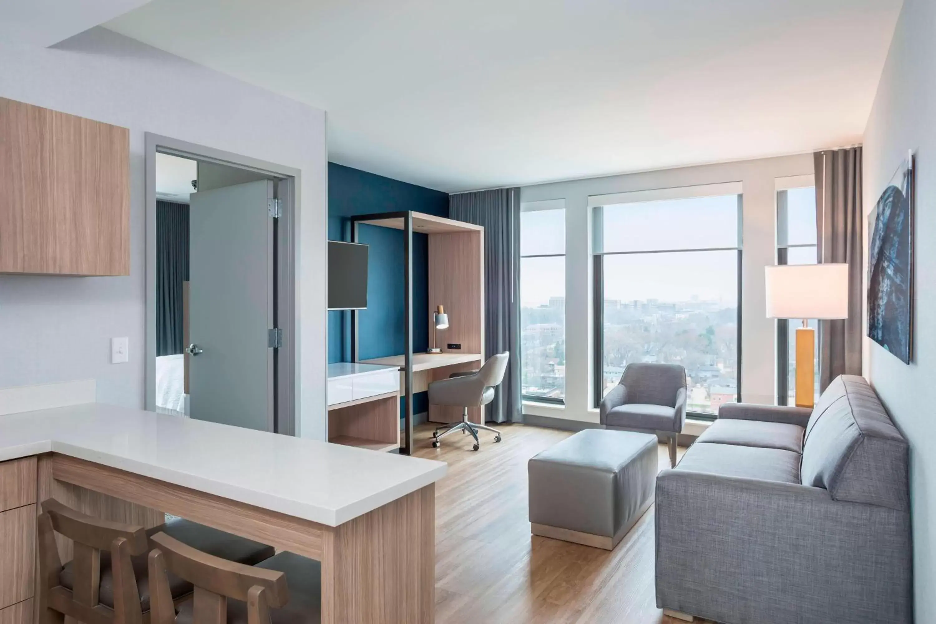 Living room, Seating Area in SpringHill Suites Madison