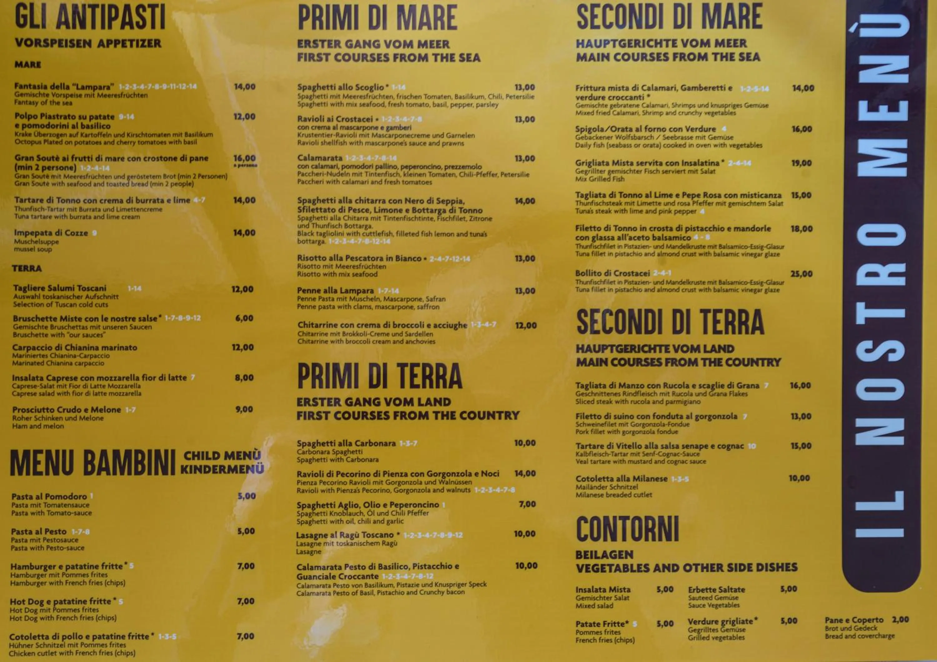 Restaurant/places to eat in Albergo La Lampara