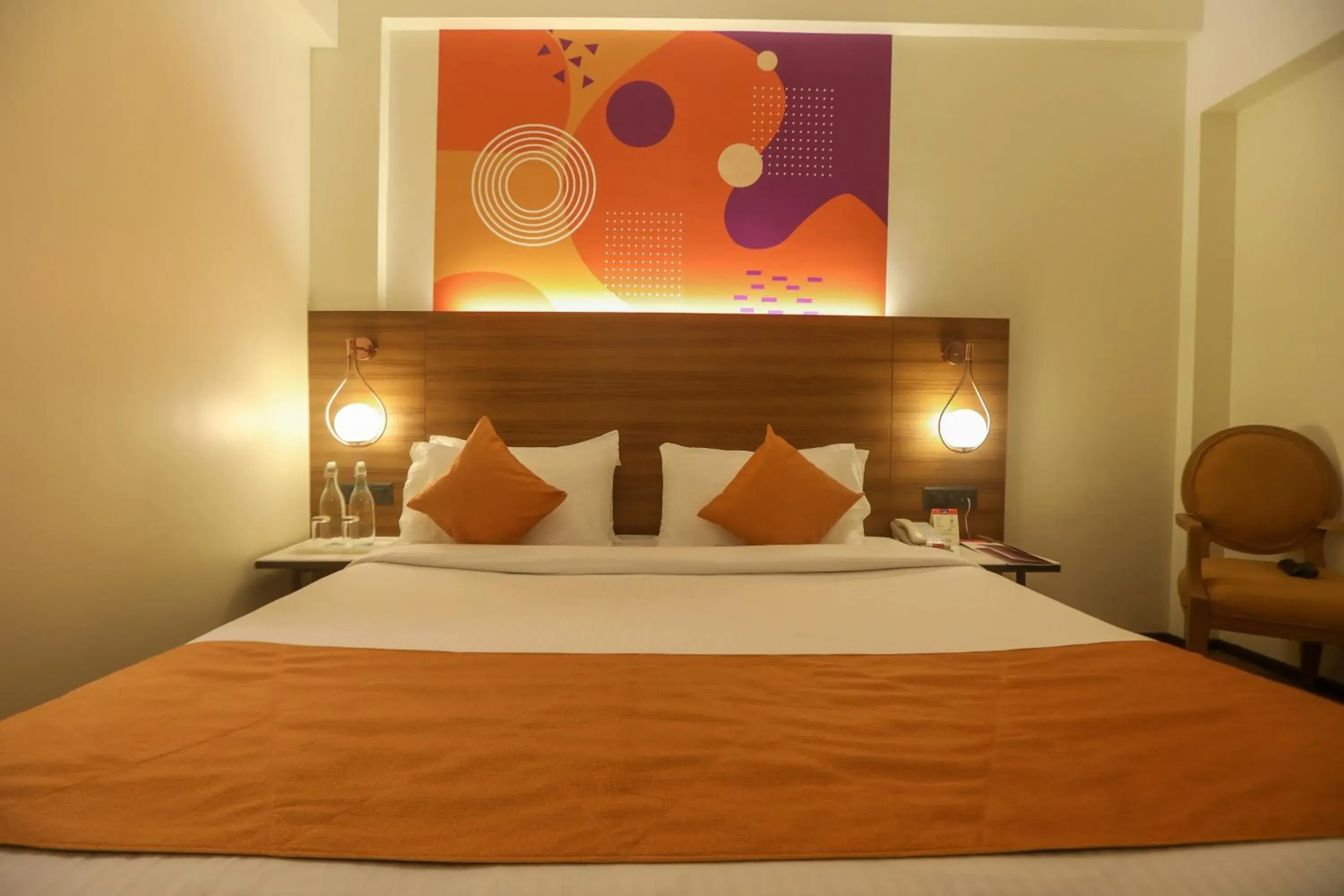 Bed in Kamfotel Hotel Nashik