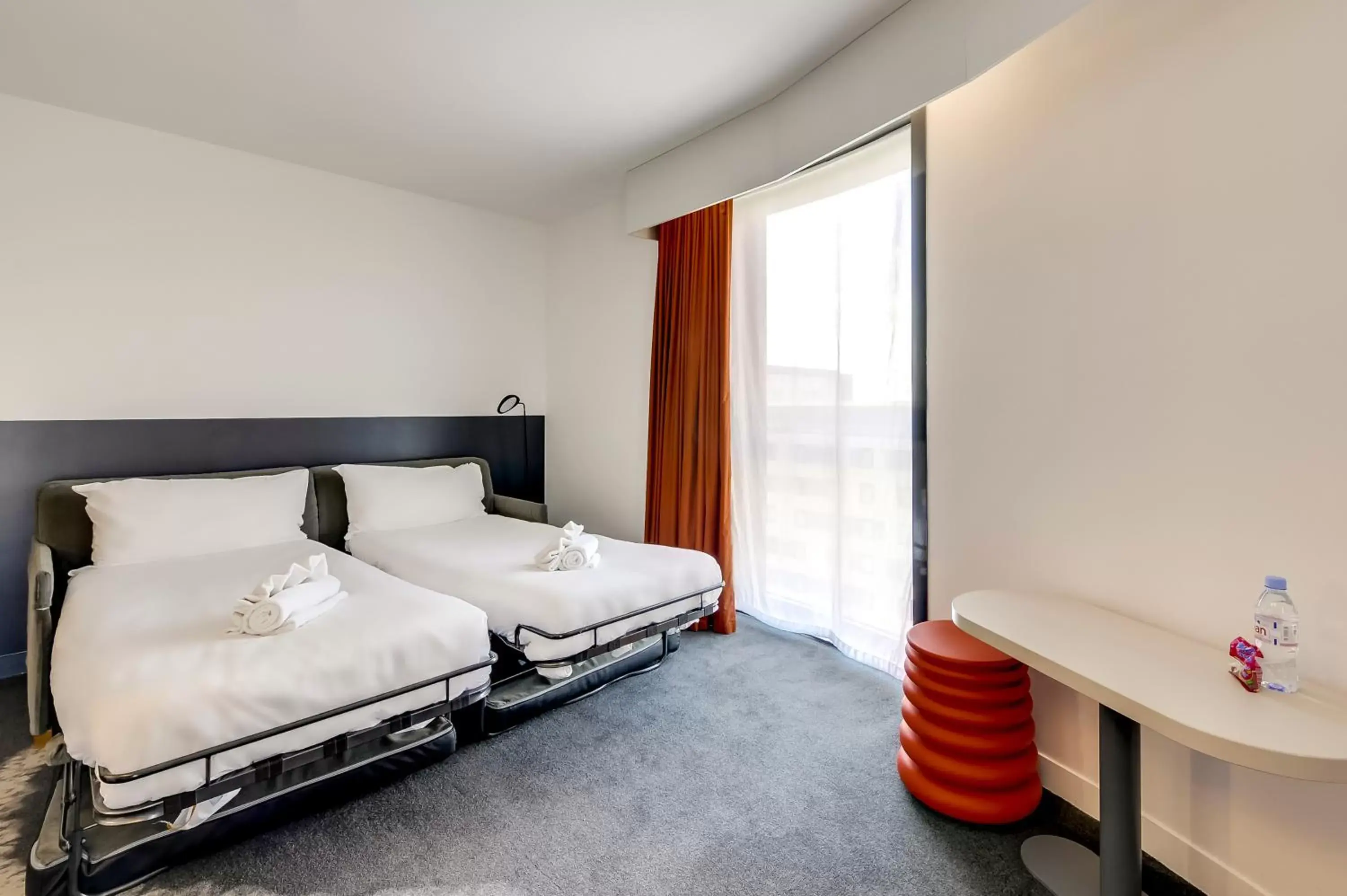 Bedroom, Bed in ibis Styles Paris Charles de Gaulle Airport