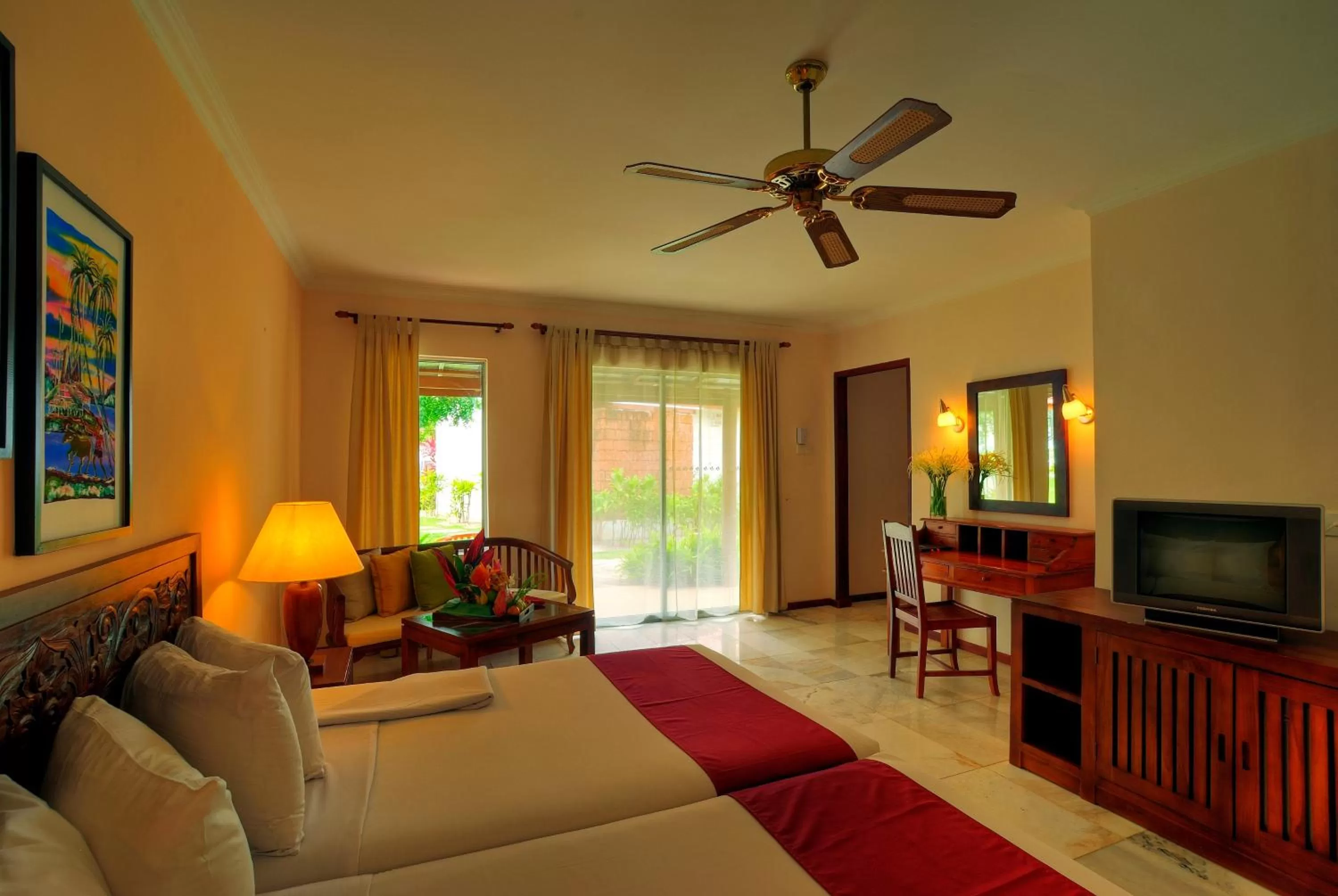 Bed in Frangipani Langkawi Resort