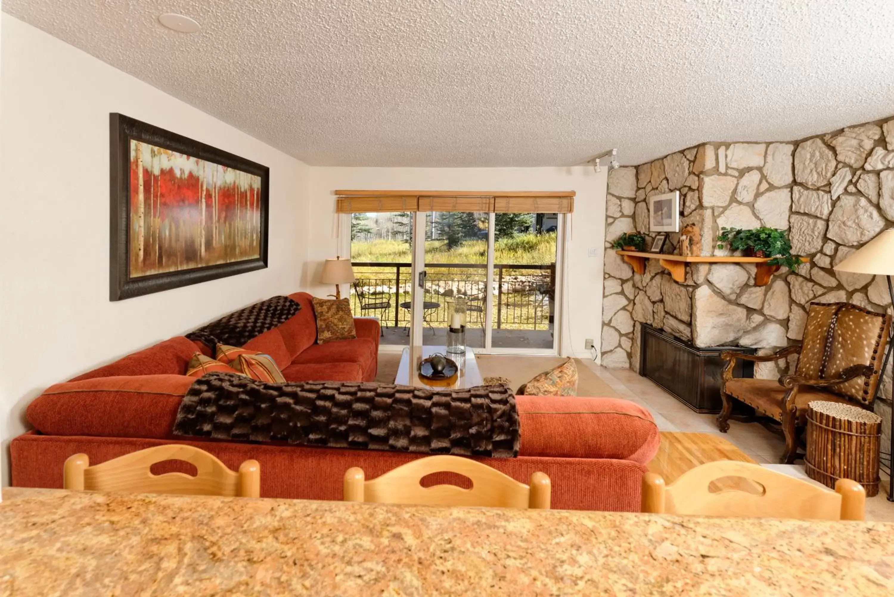 Living room, Seating Area in The Crestwood Snowmass Village