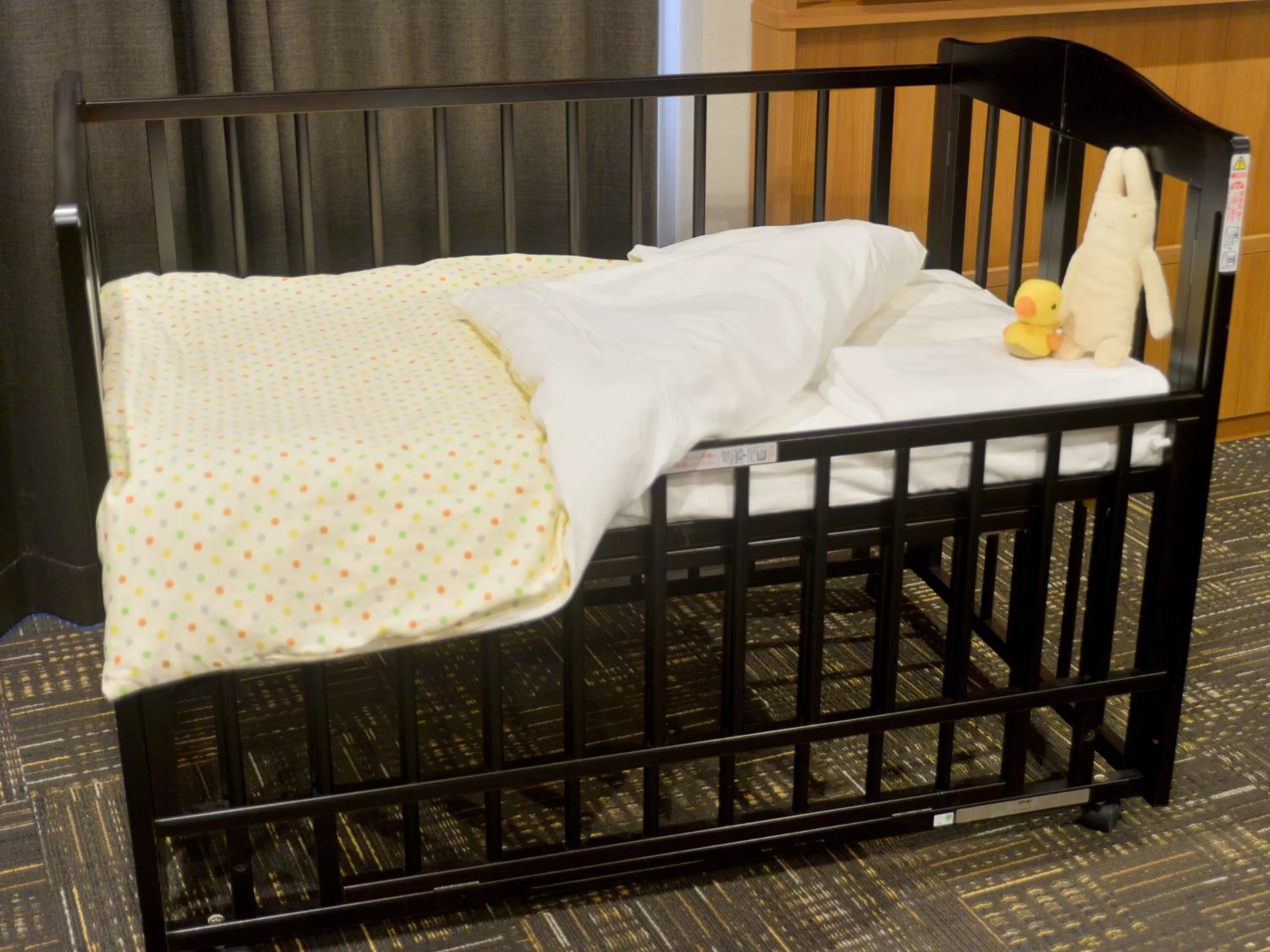 Decorative detail, Bed in Hakodate Kokusai Hotel