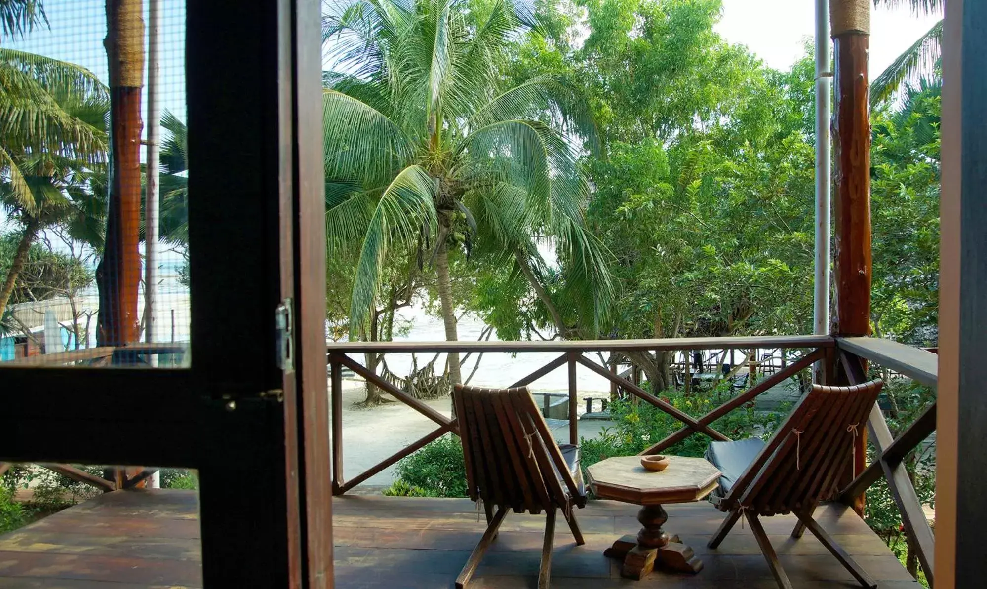 Balcony/Terrace in Mnarani Beach Cottages