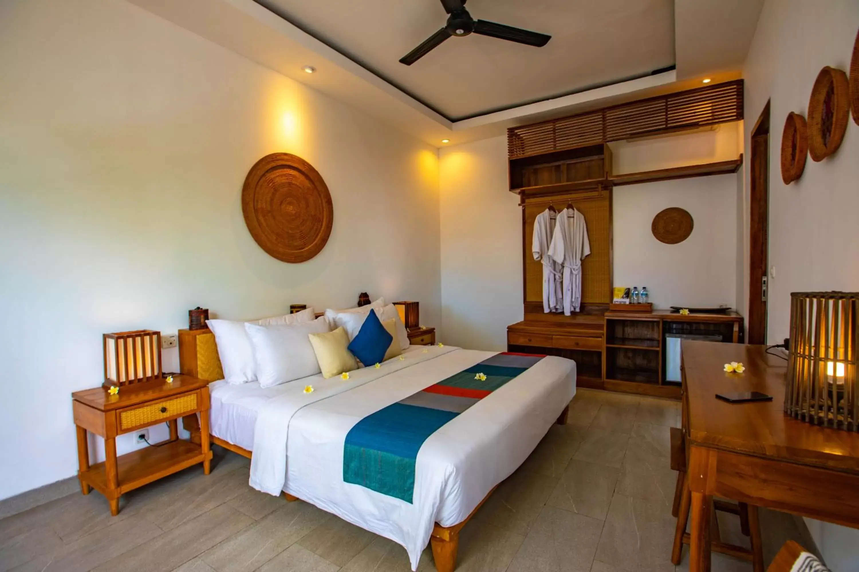 Bed in Gili Sands Hotel & Bar