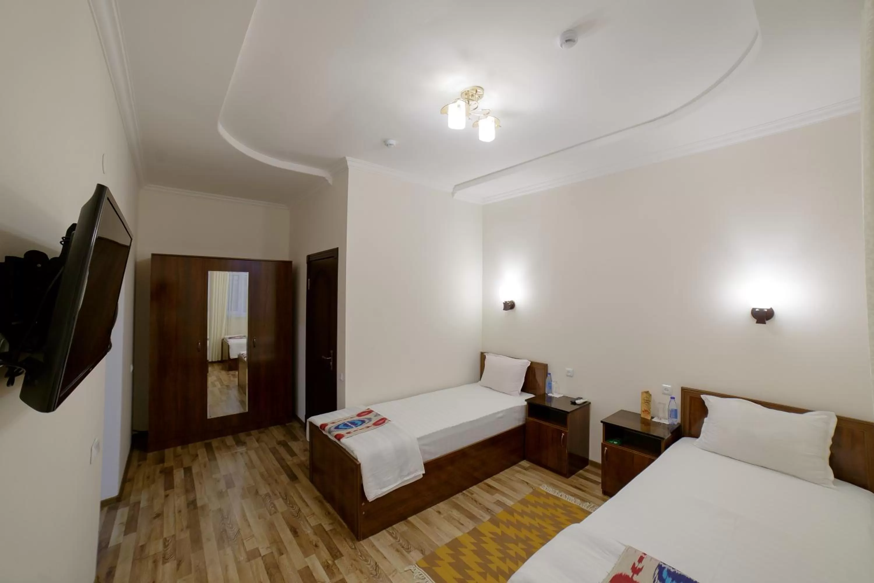 Bed in Caravan Hotel