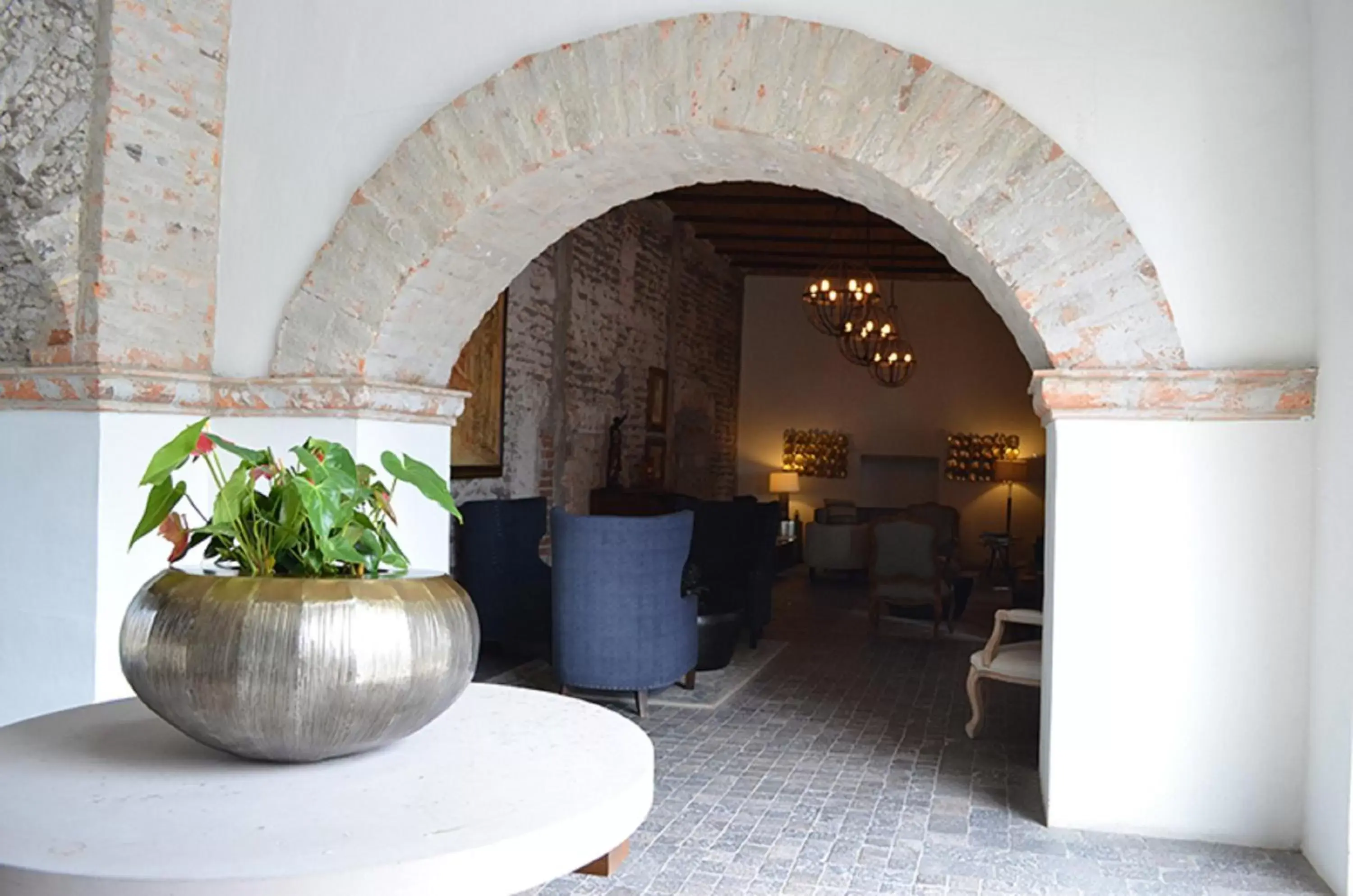 Lobby or reception in Hotel Hacienda San Cristóbal