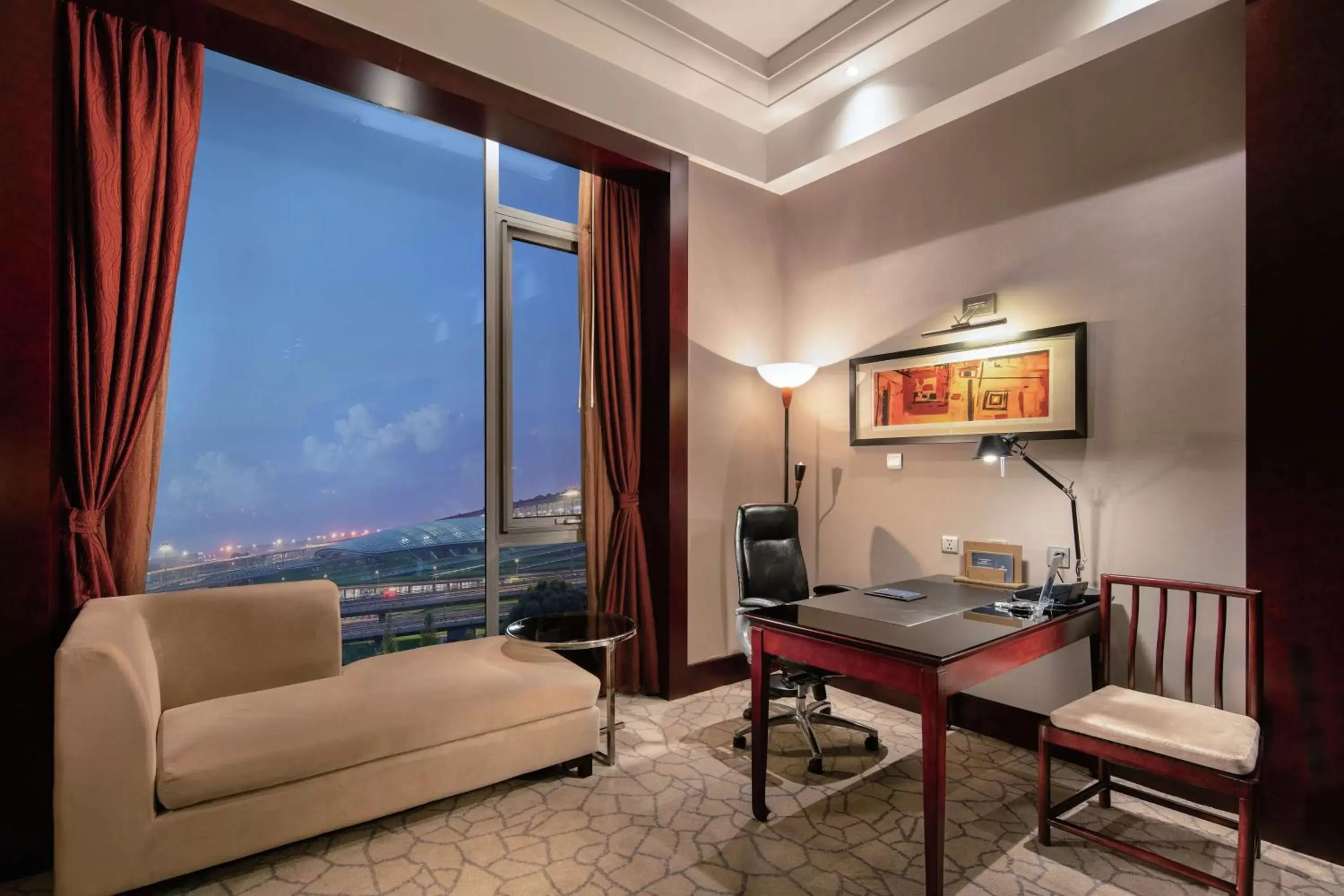 Bedroom, Seating Area in Hilton Beijing Capital Airport