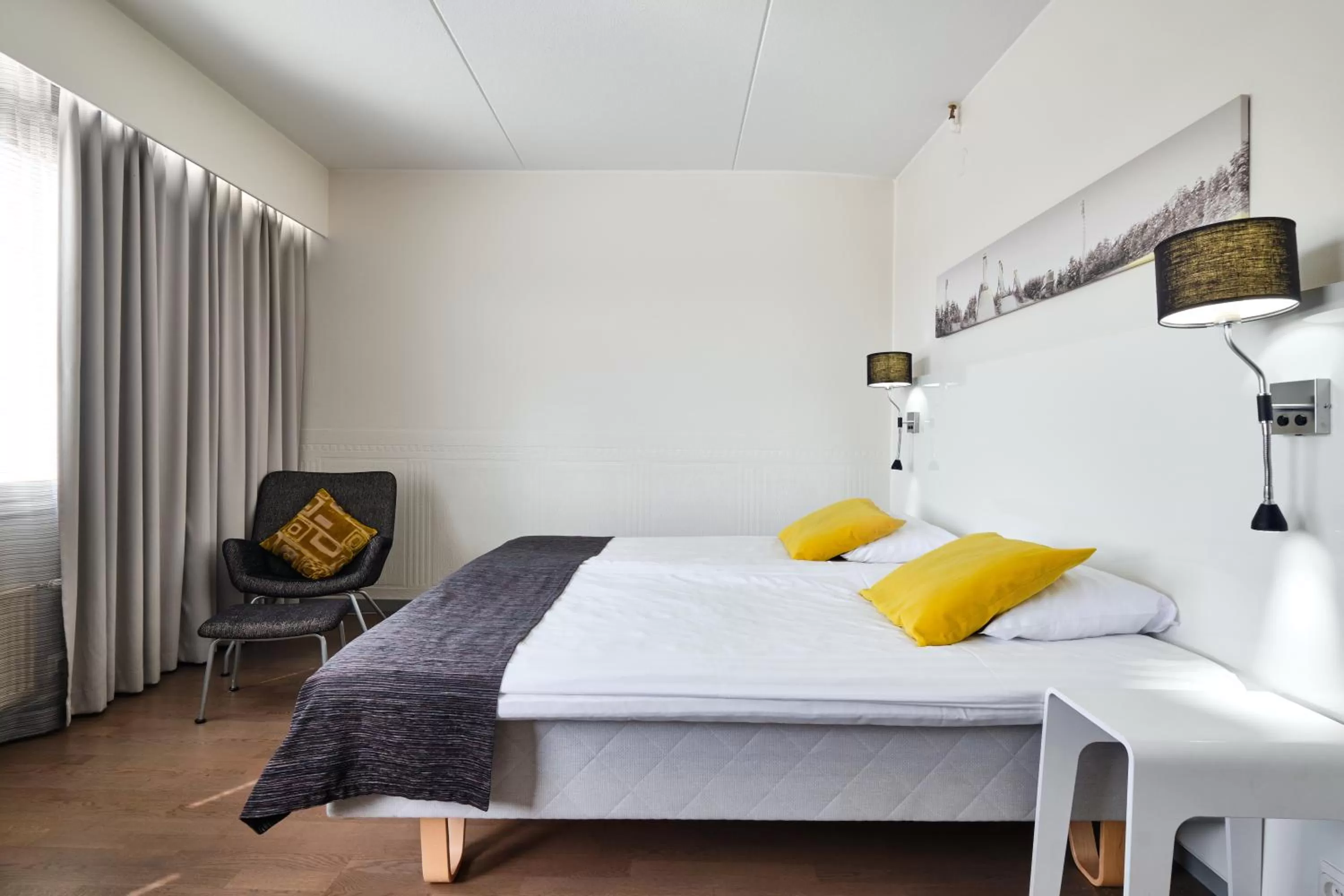 Bed in GreenStar Hotel Lahti