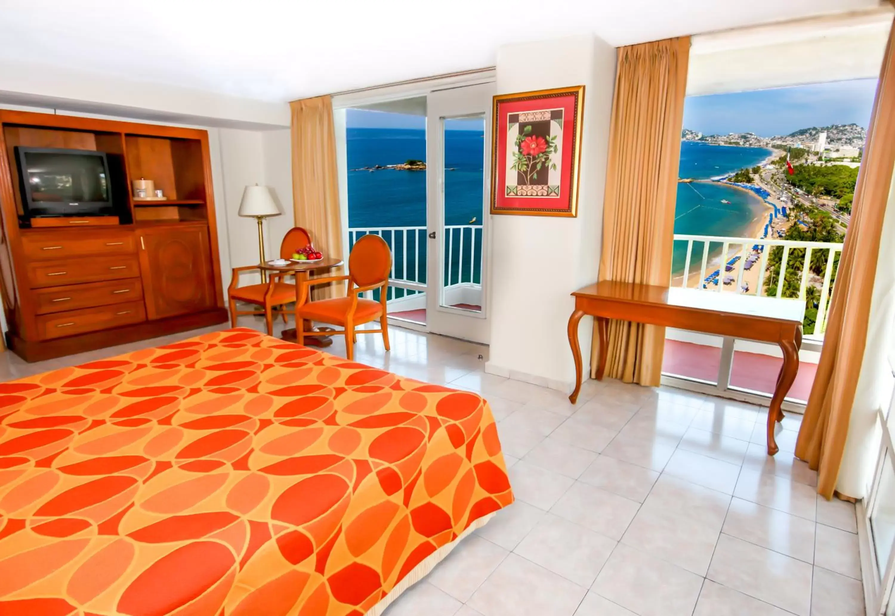 Bedroom, Sea View in Krystal Beach Acapulco