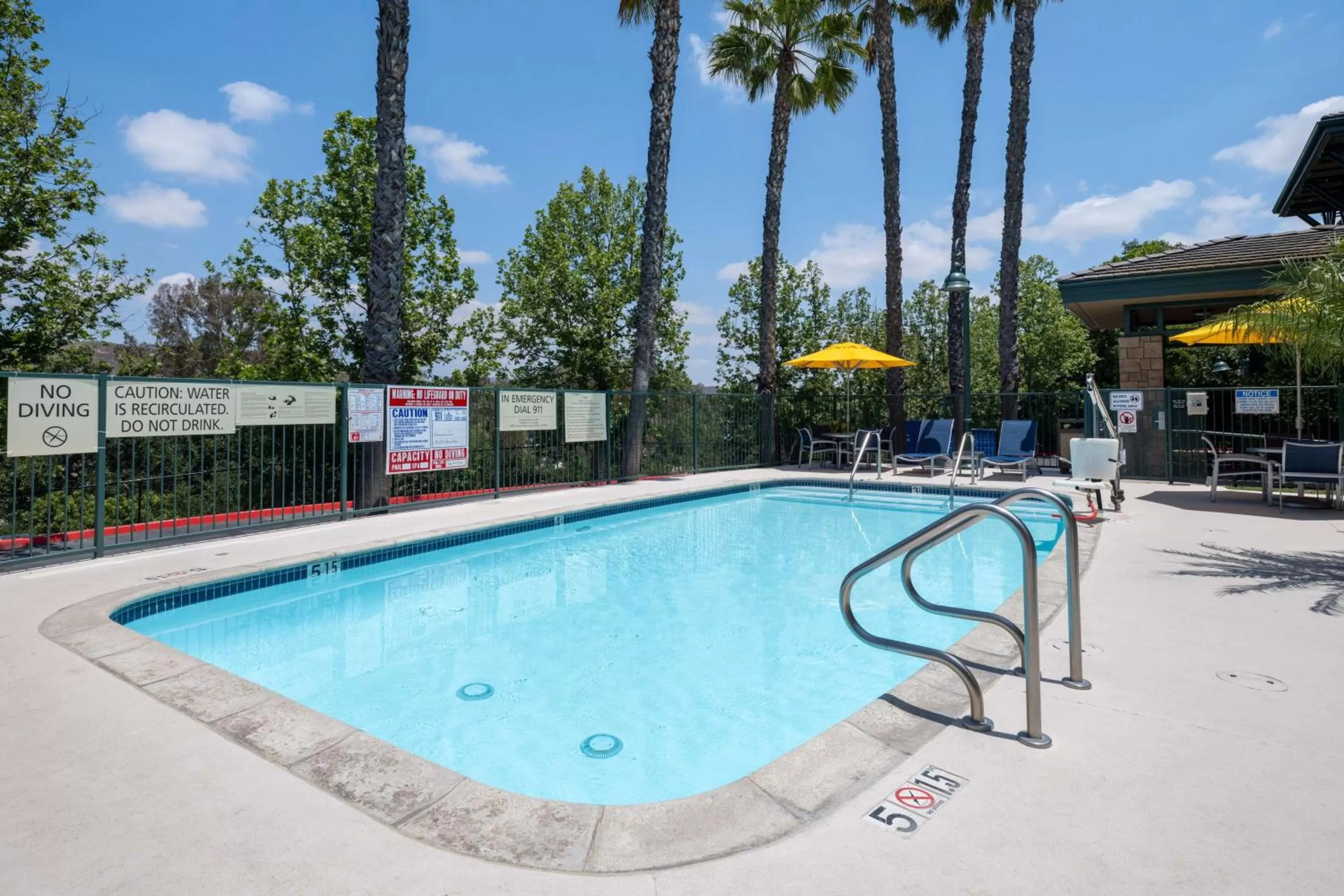 Pool view in Hampton Inn & Suites Agoura Hills