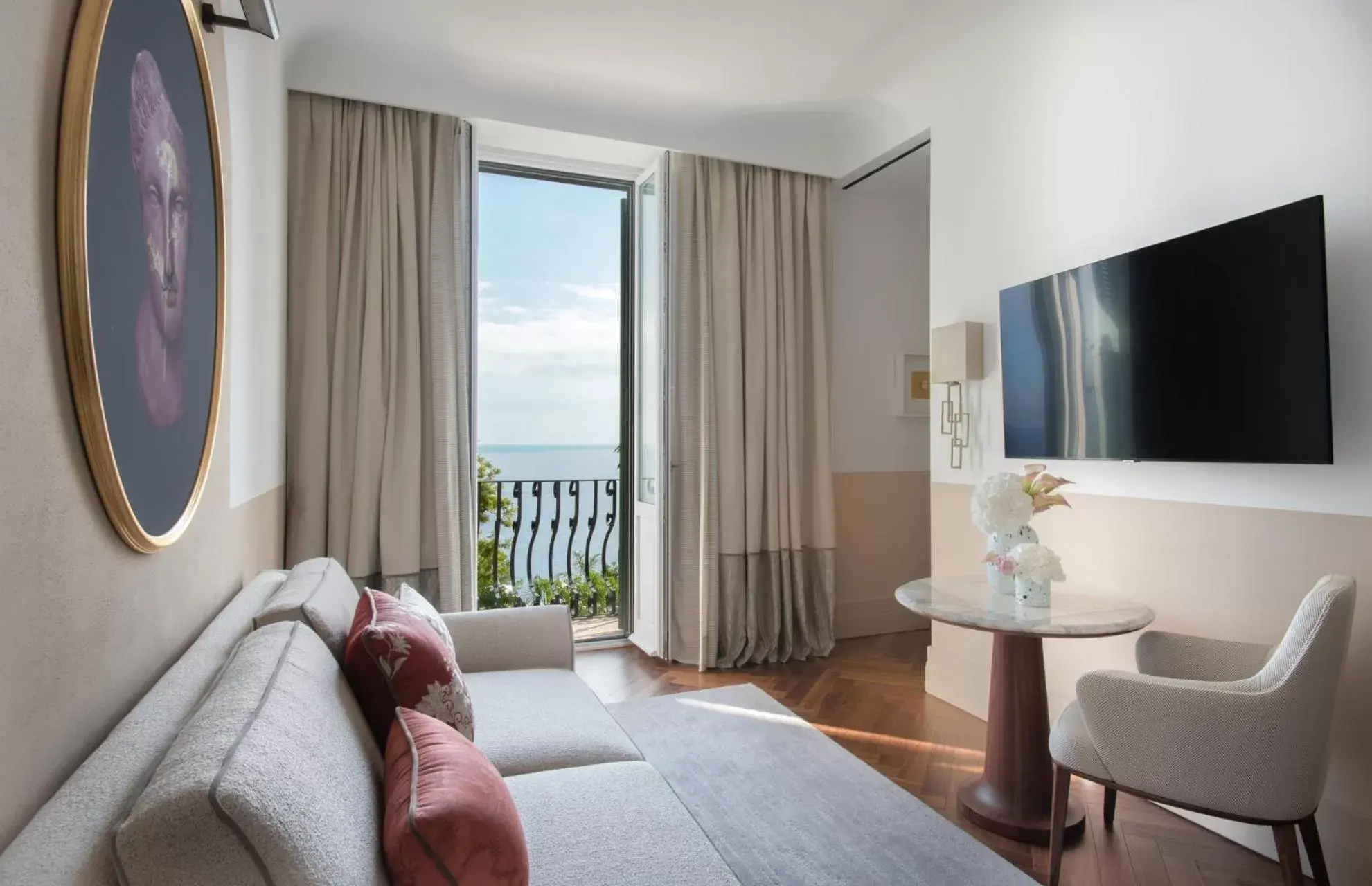 Living room, TV/Entertainment Center in San Domenico Palace, Taormina, A Four Seasons Hotel
