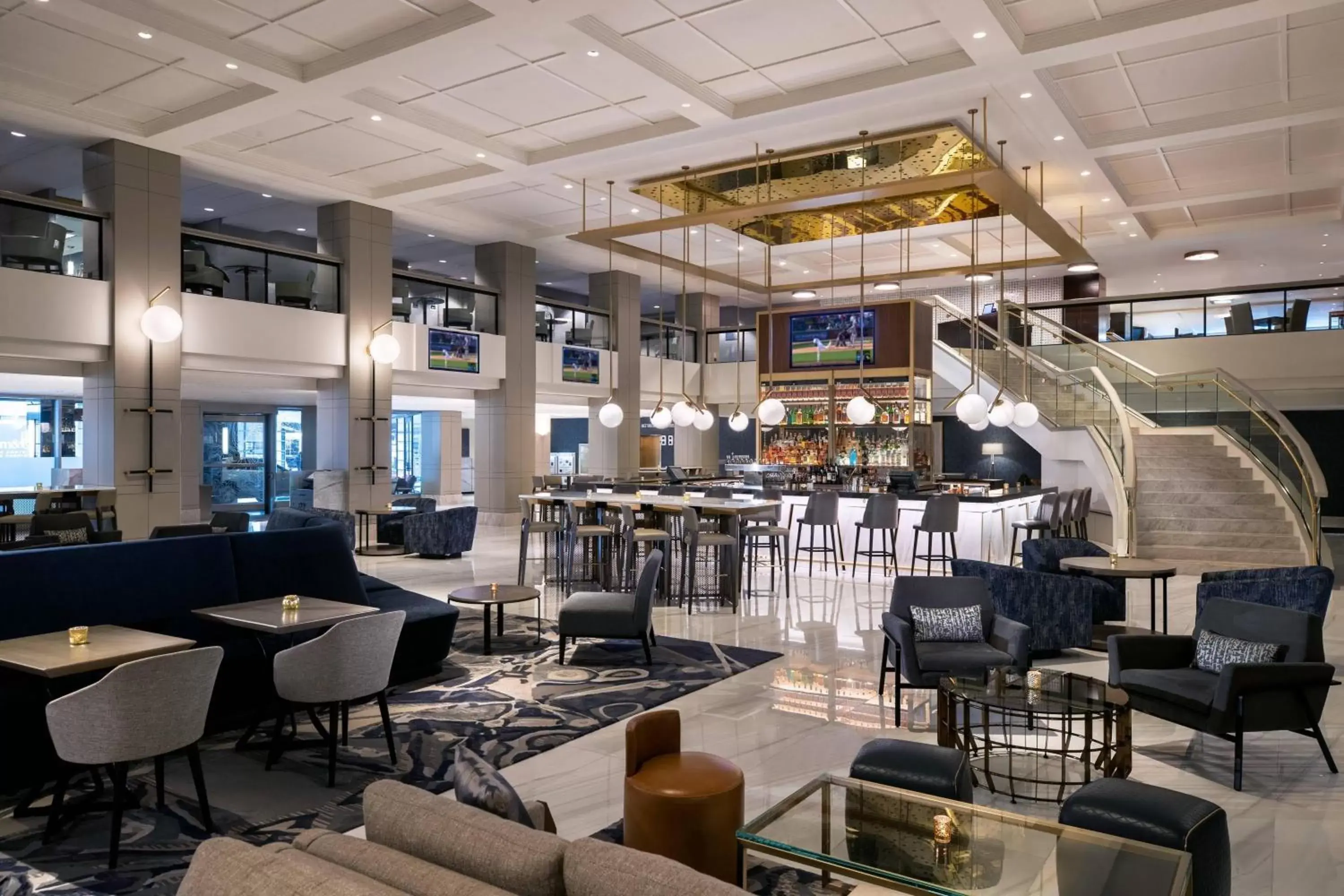 Lobby or reception, Lounge/Bar in Chicago Marriott Downtown Magnificent Mile