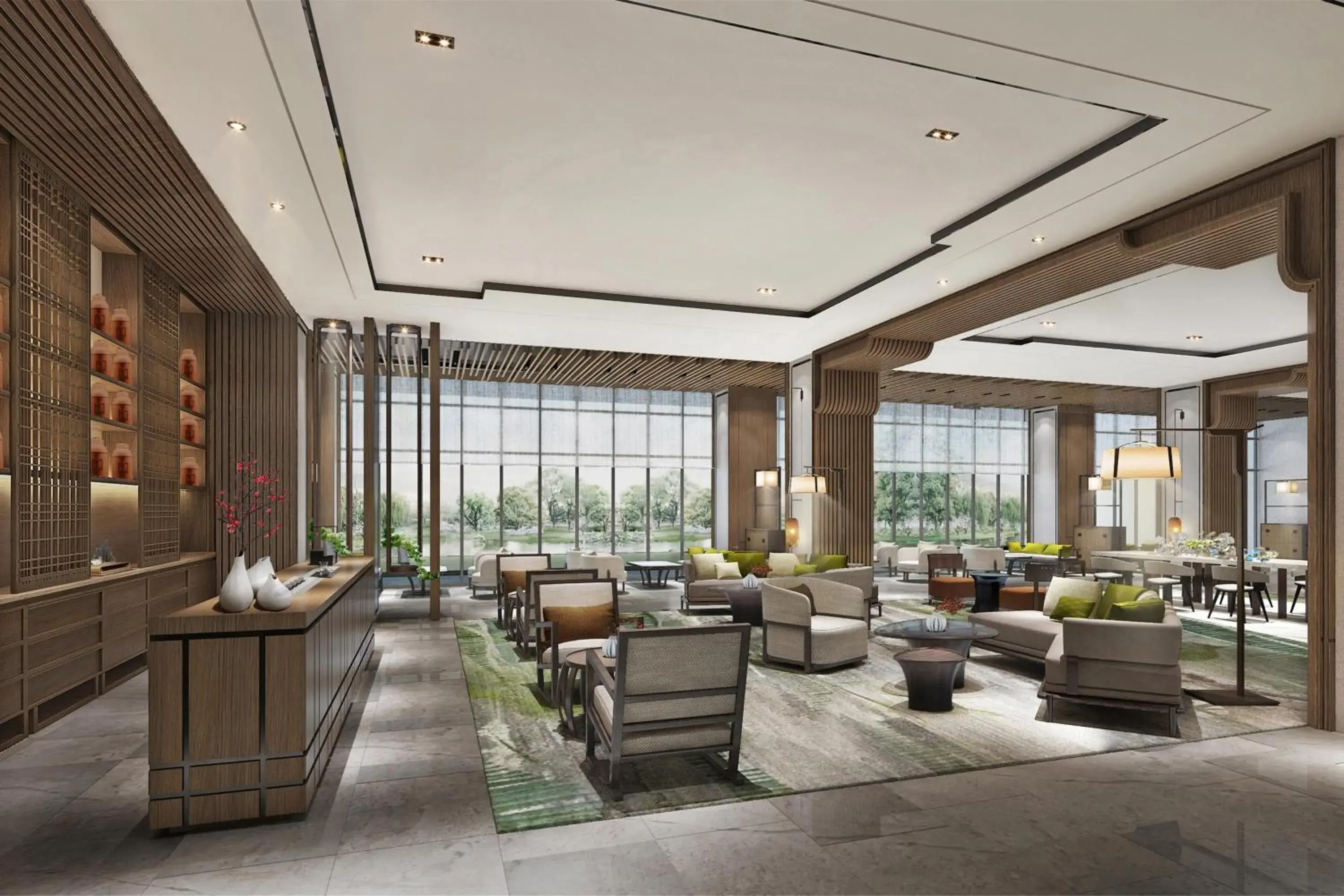Lobby or reception, Restaurant/Places to Eat in Four Points by Sheraton Suzhou, Wuzhong