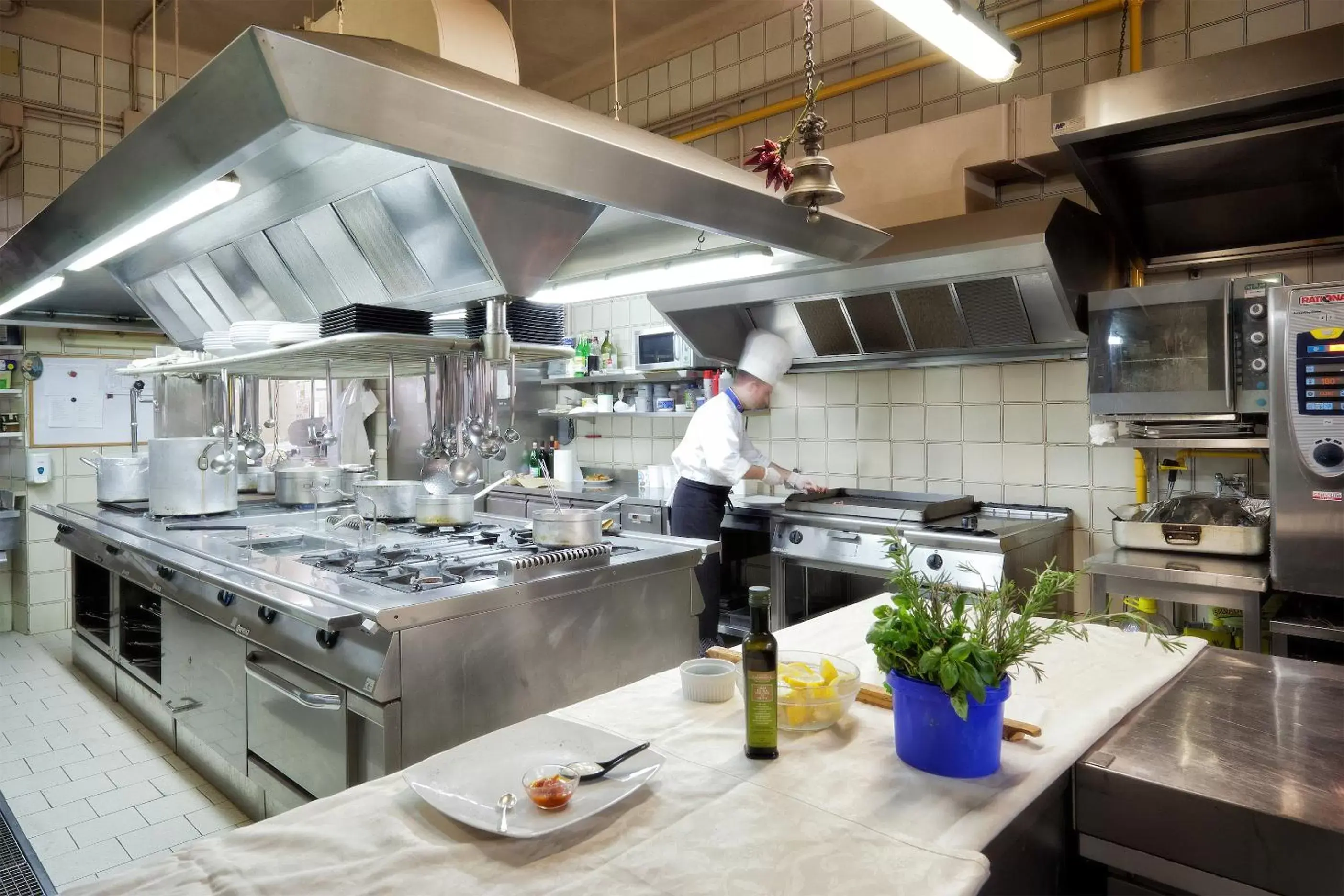 Restaurant/places to eat, Kitchen/Kitchenette in Hotel Ercolini & Savi