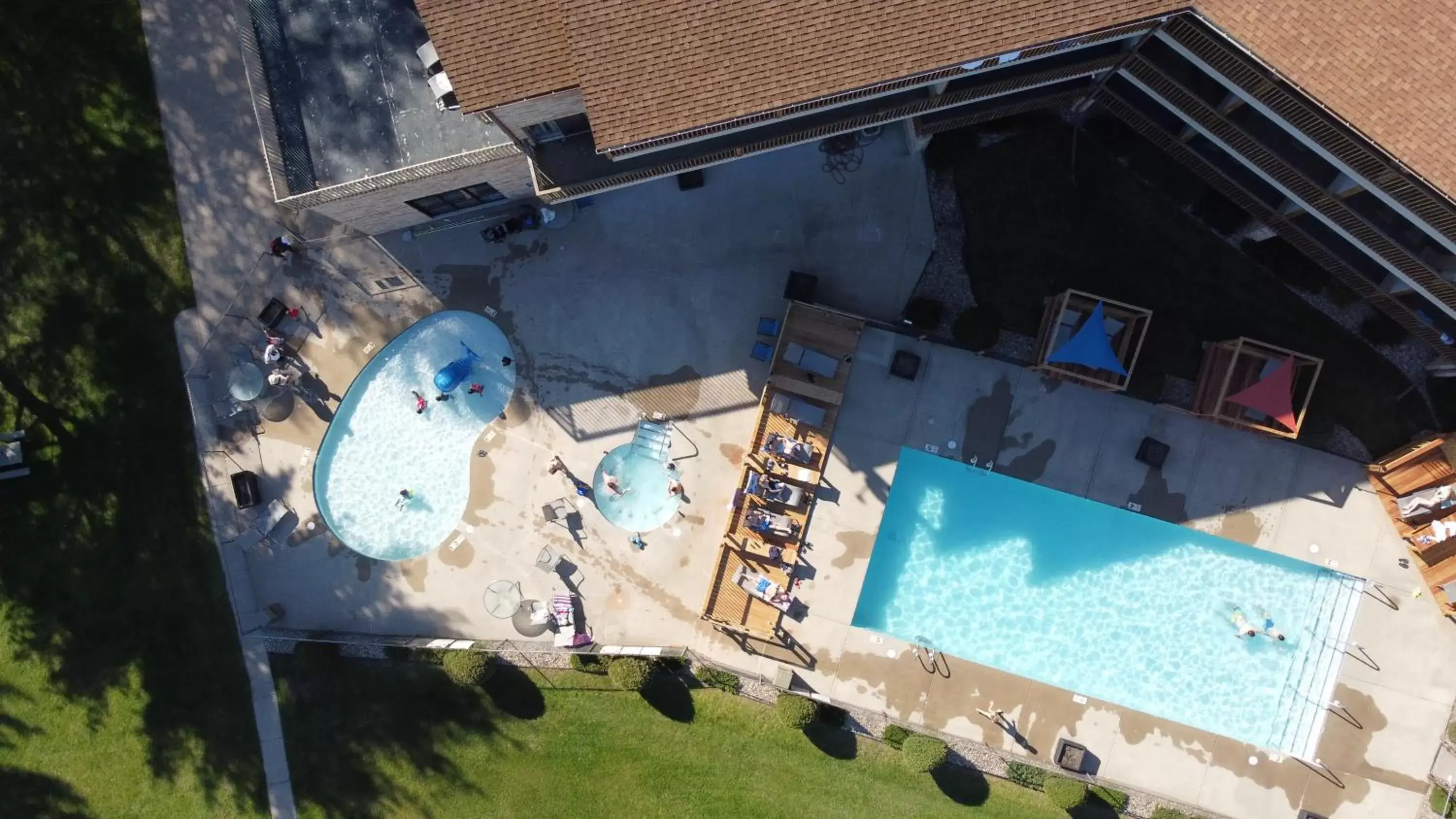 Pool view, Bird's-eye View in Aloha Beach Resort