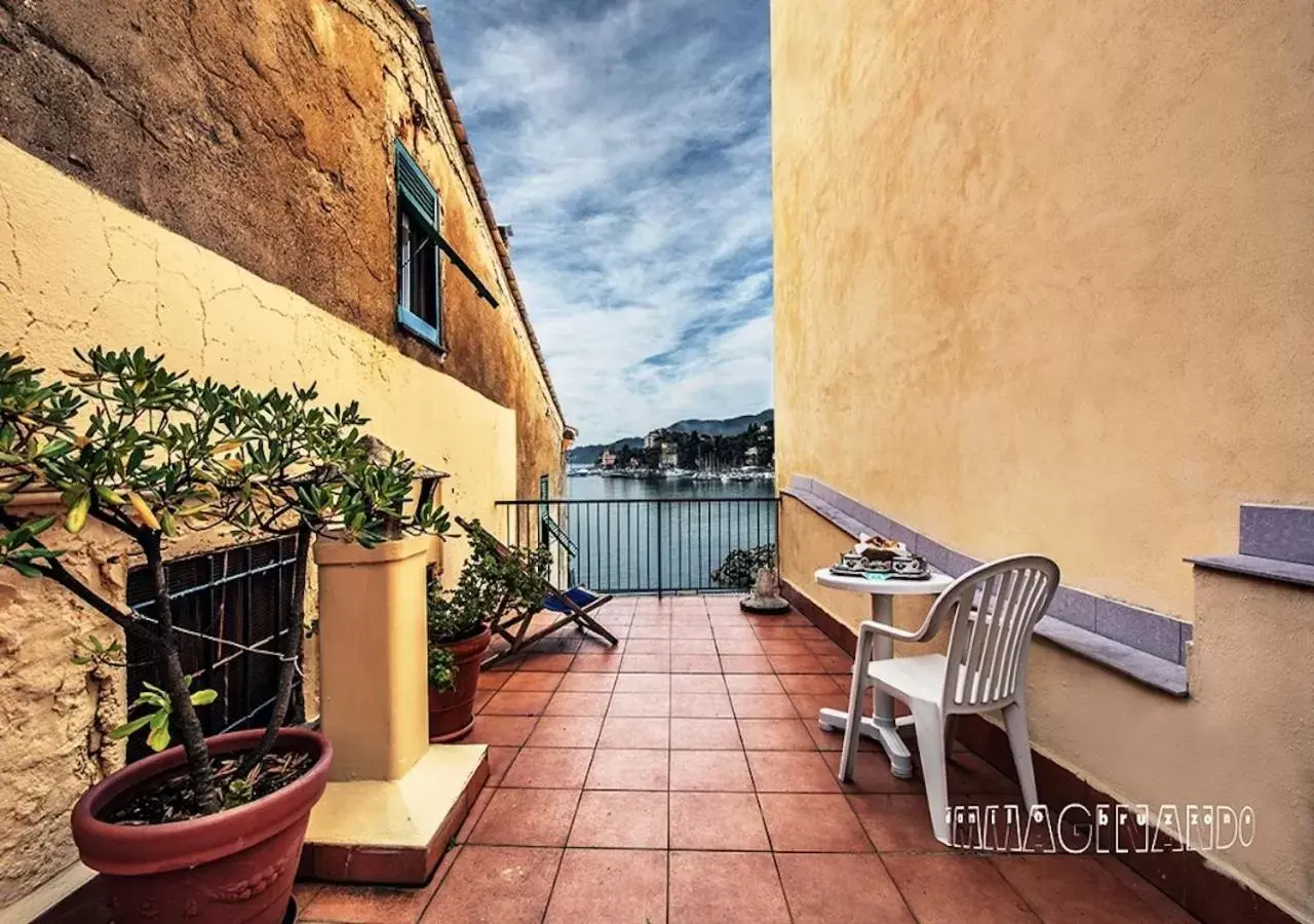 Balcony/Terrace in Hotel Italia e Lido Rapallo