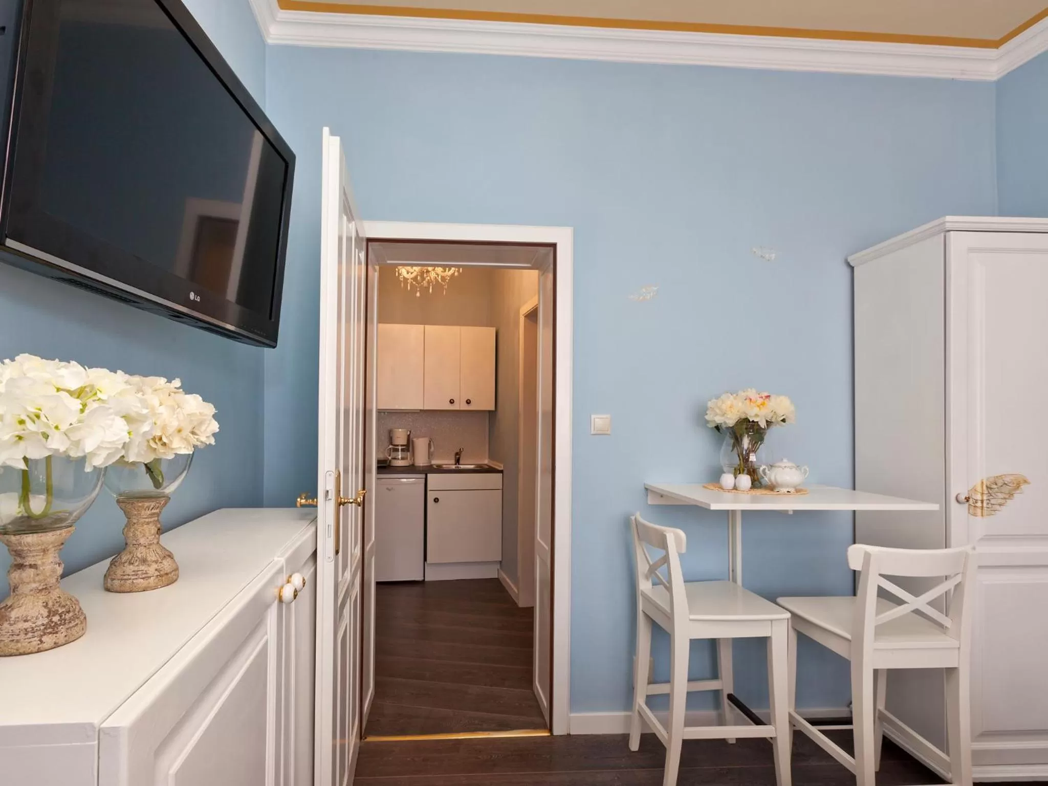 Kitchen or kitchenette in Cathedral Prague Apartments